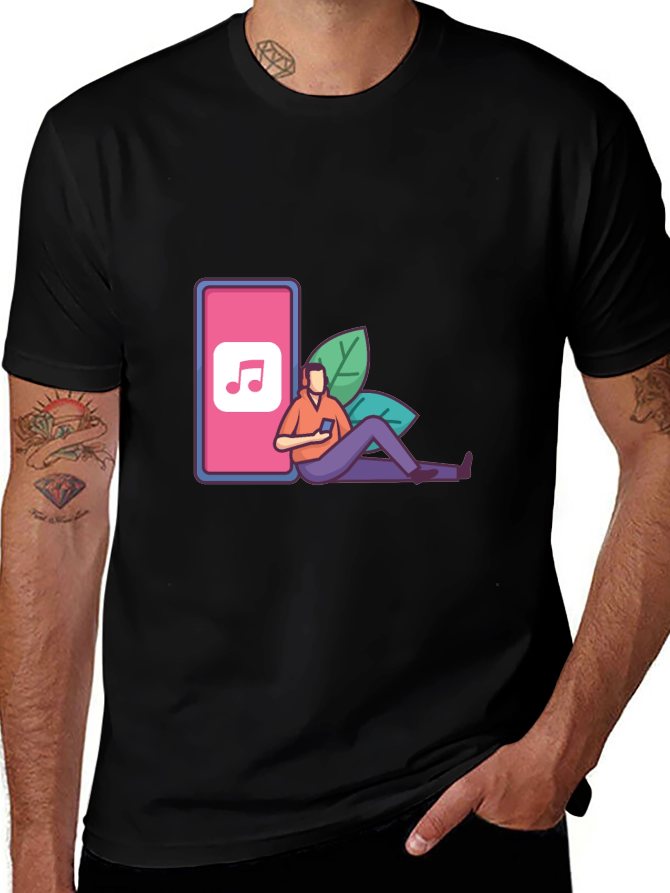 Music Lover's Tee - Listen in Style!
