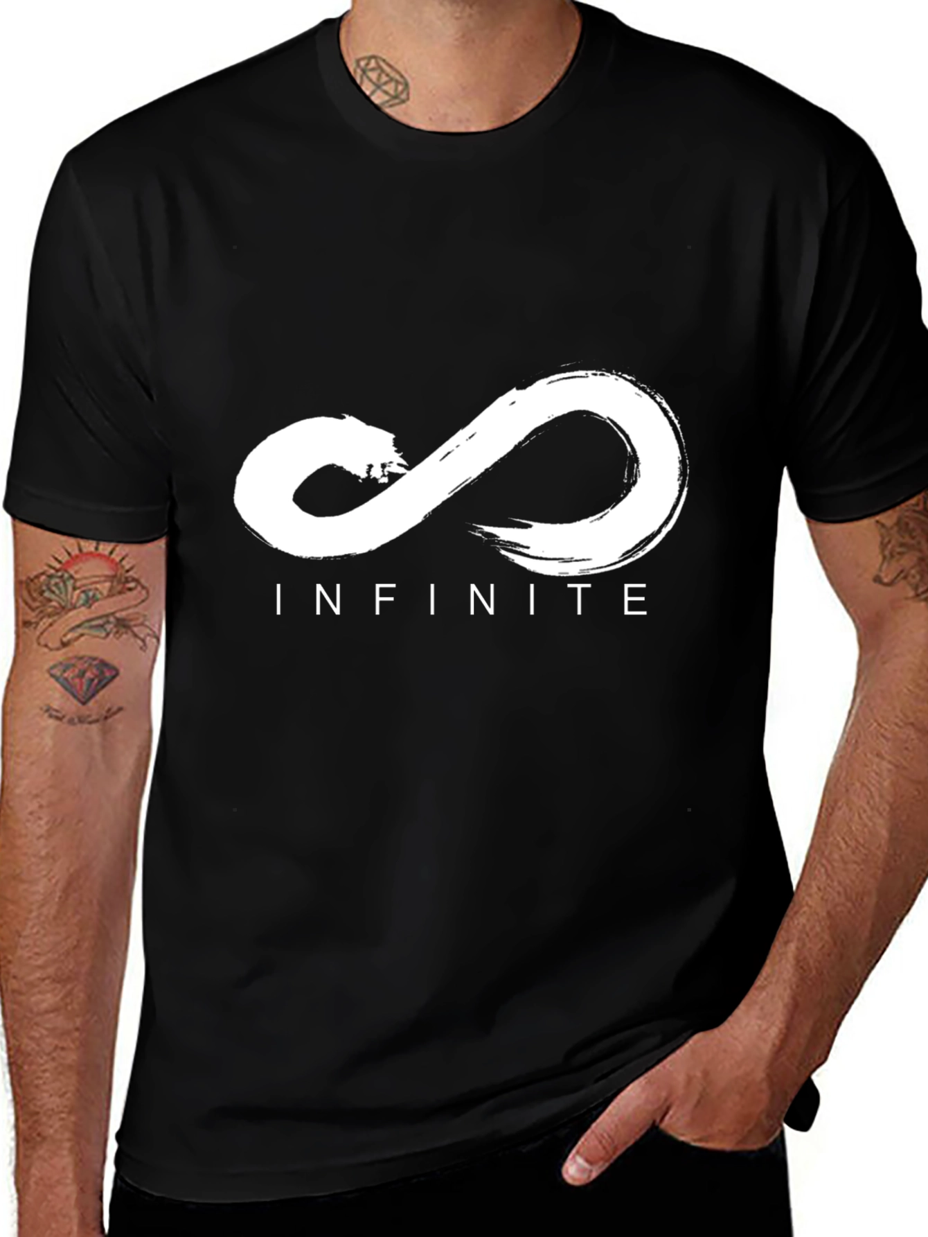 Variant 21 of Infinite Symbol Graphic Tee - Stylish & Comfortable