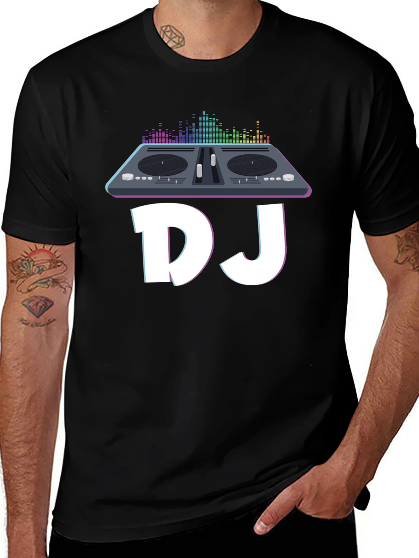 DJ Graphic Black T-Shirt