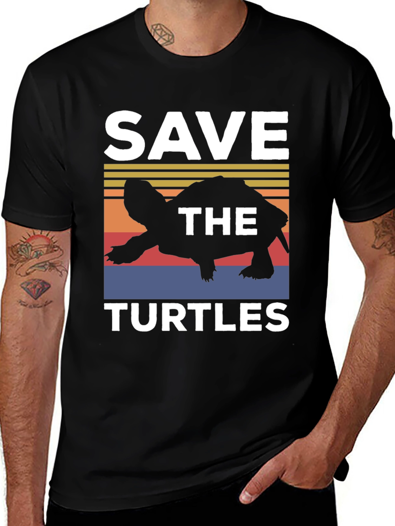 Variant 18 of Save the Turtles Graphic Tee