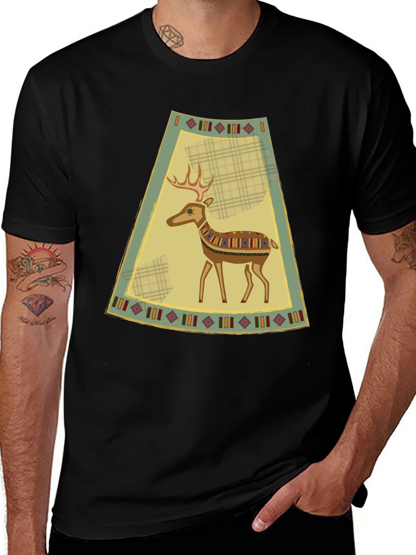 Variant 25 of Deer Graphic Print T-Shirt