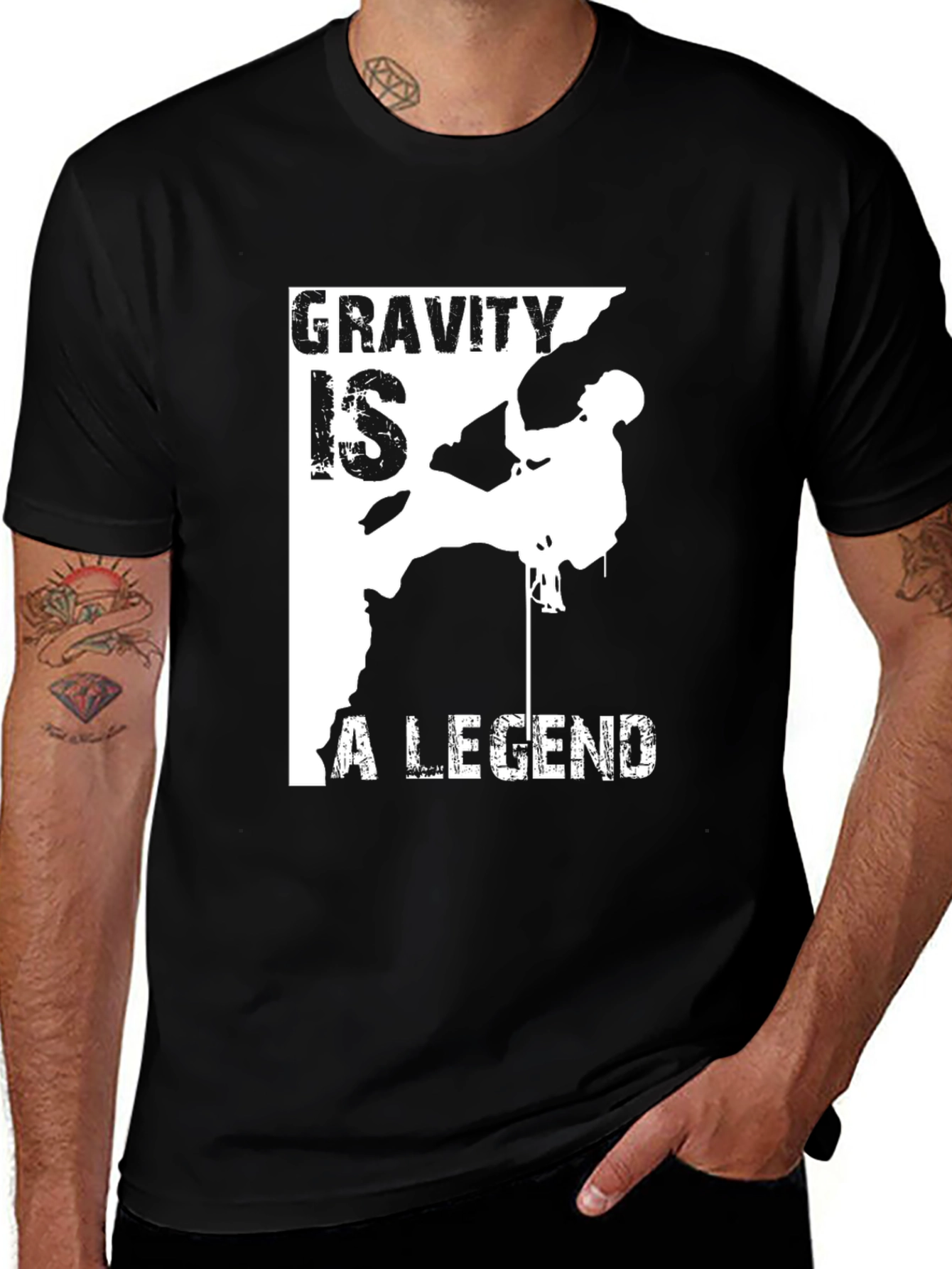 Gravity is a Legend Rock Climbing T-Shirt