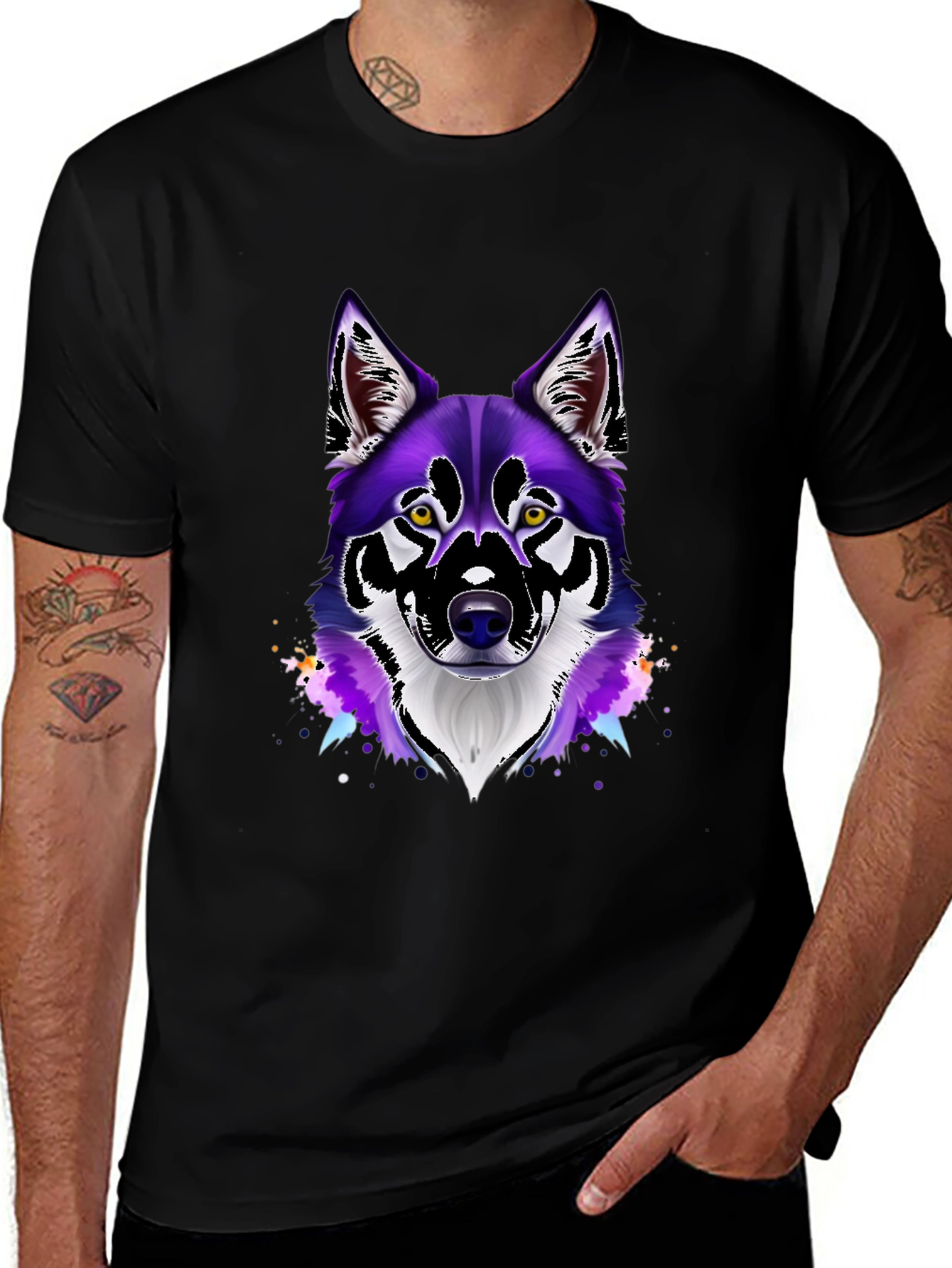 Variant 29 of Wolf Graphic Tee - Unique Animal Design