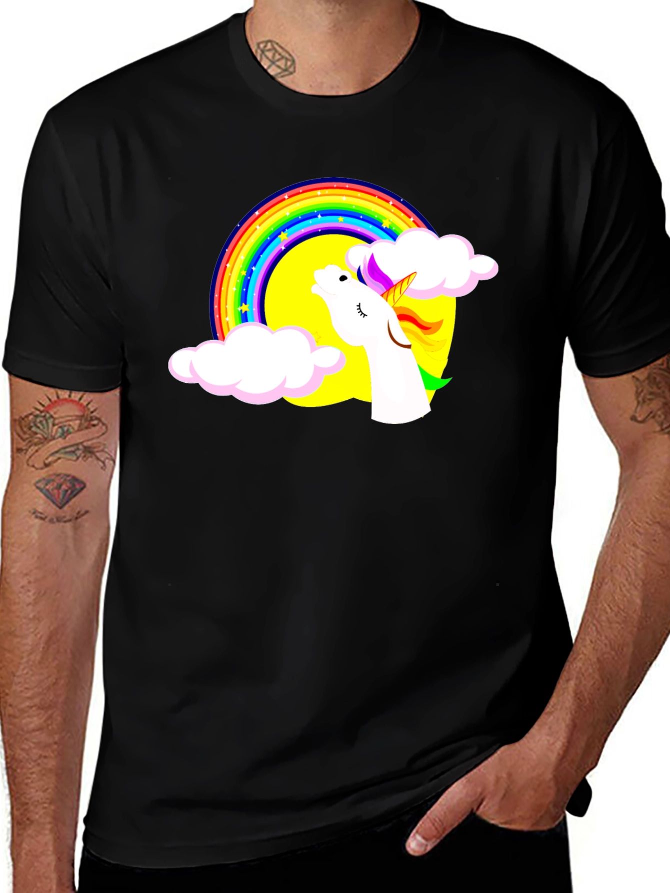 Variant 17 of Unicorn Rainbow T-Shirt