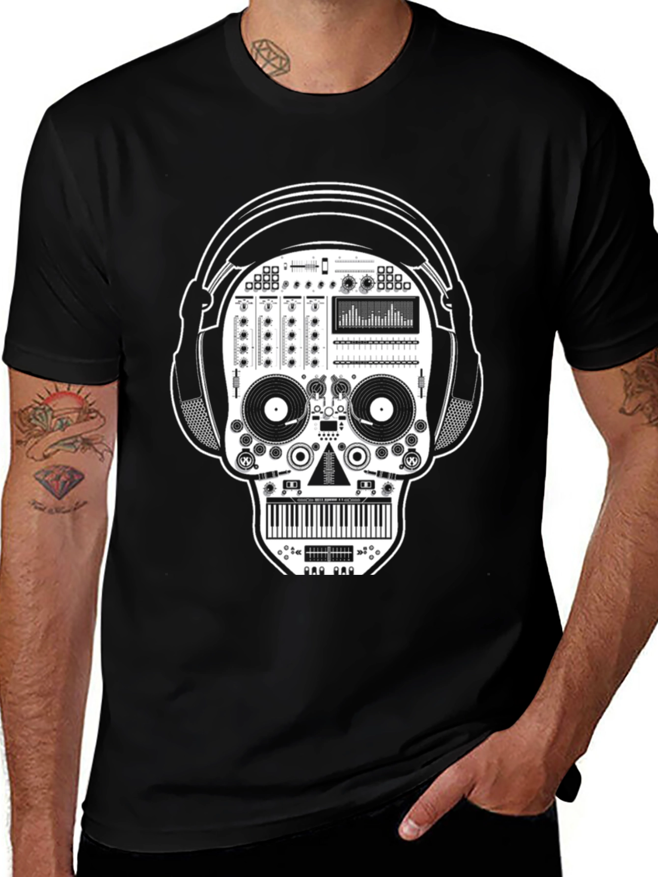 DJ Skull T-Shirt - Music Lover Tee