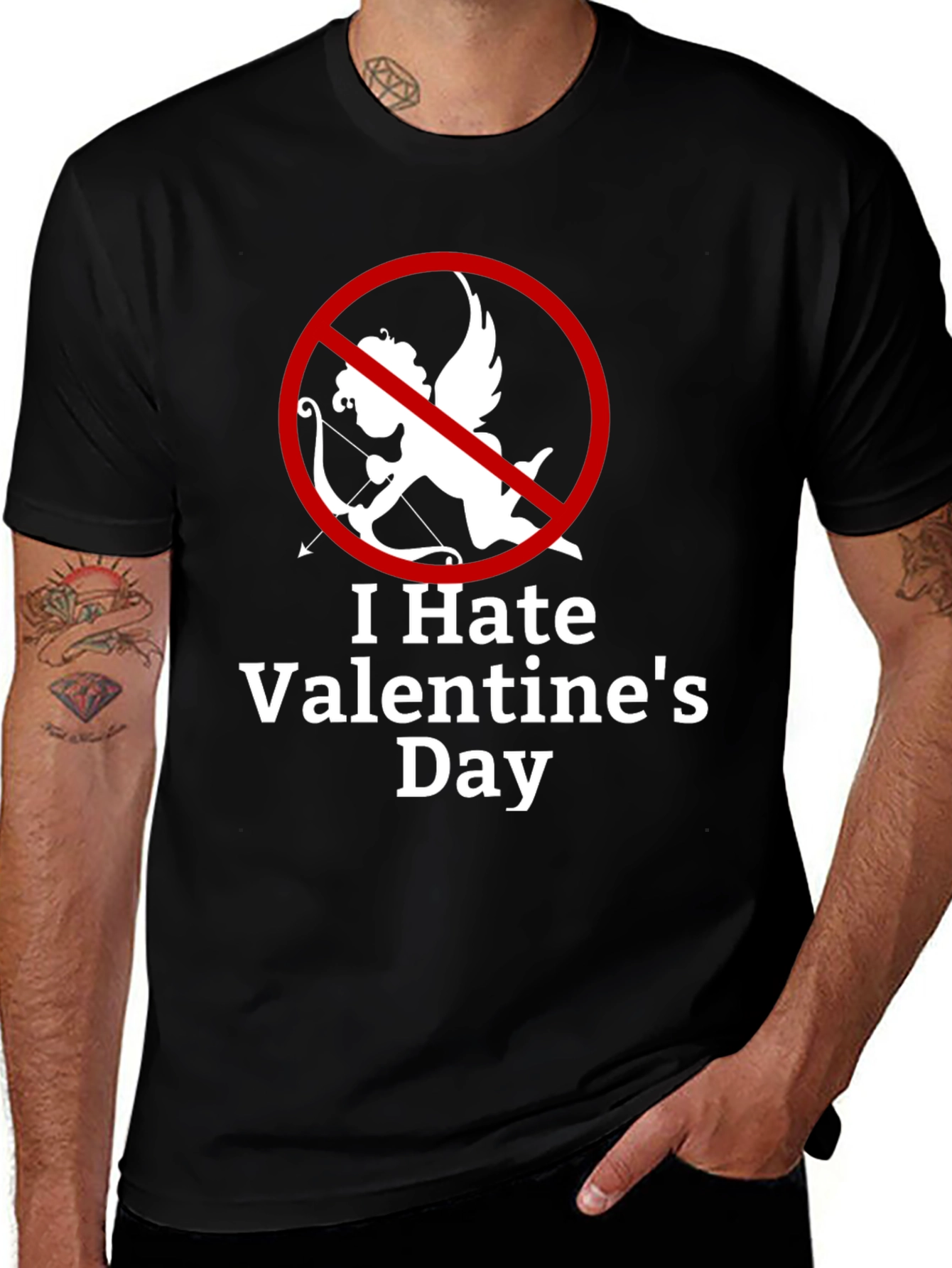 Variant 11 of I Hate Valentine's Day T-Shirt Anti Cupid Tee