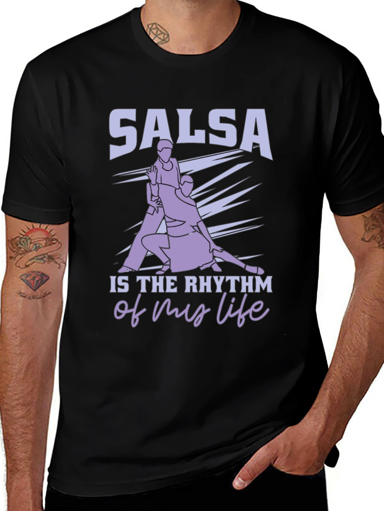 Variant 6 of Salsa Rhythm T-Shirt - Dance Life