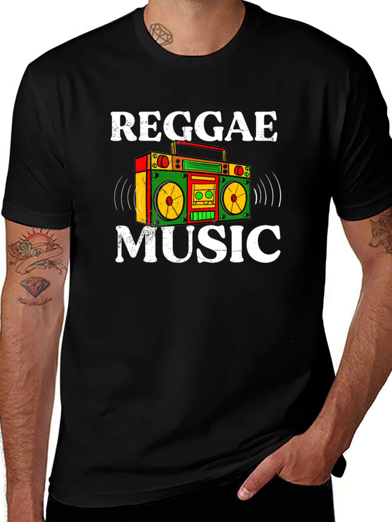 Variant 11 of Reggae Music Boombox Graphic Tee