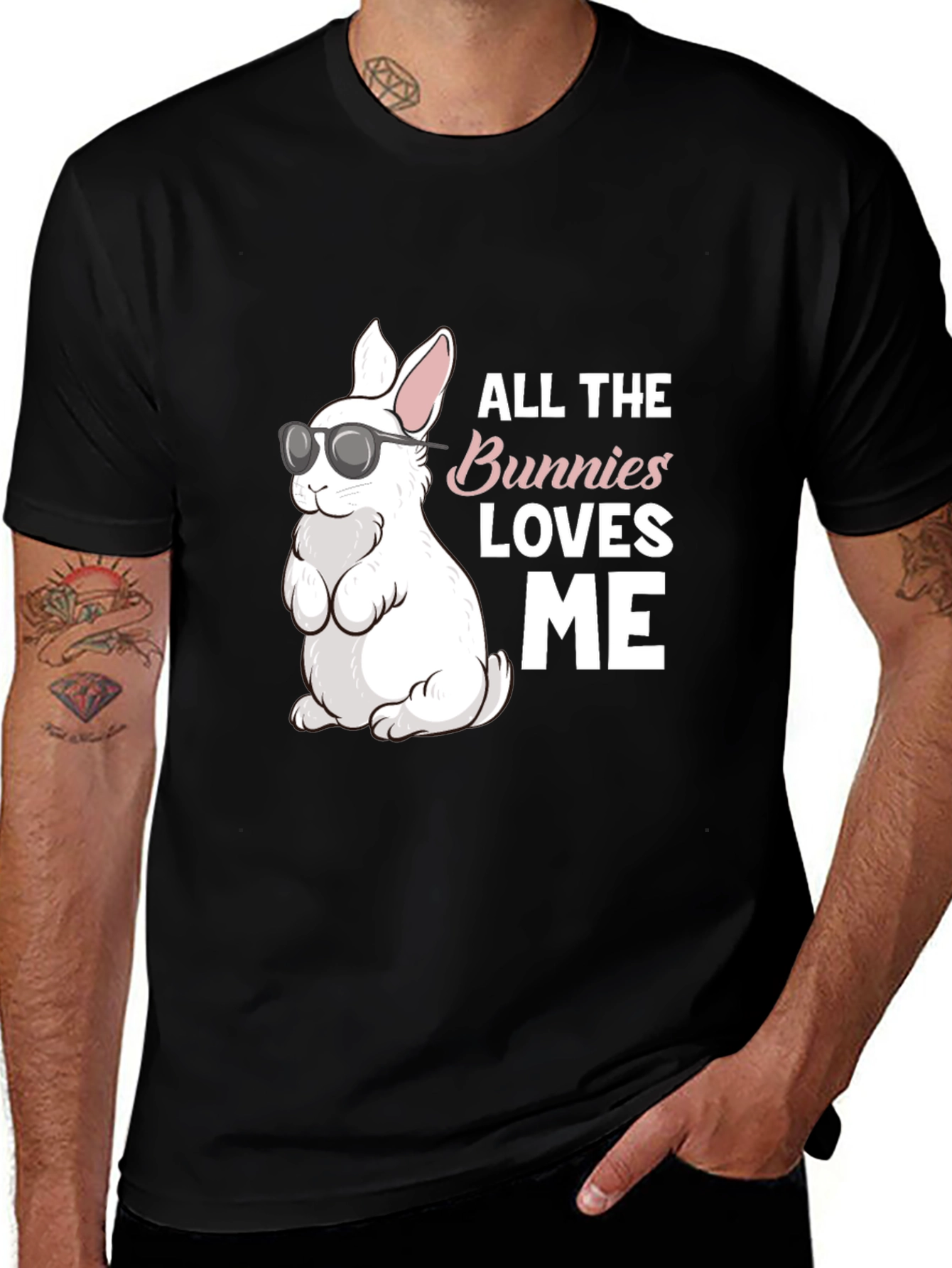 Variant 27 of All The Bunnies Love Me Graphic Tee