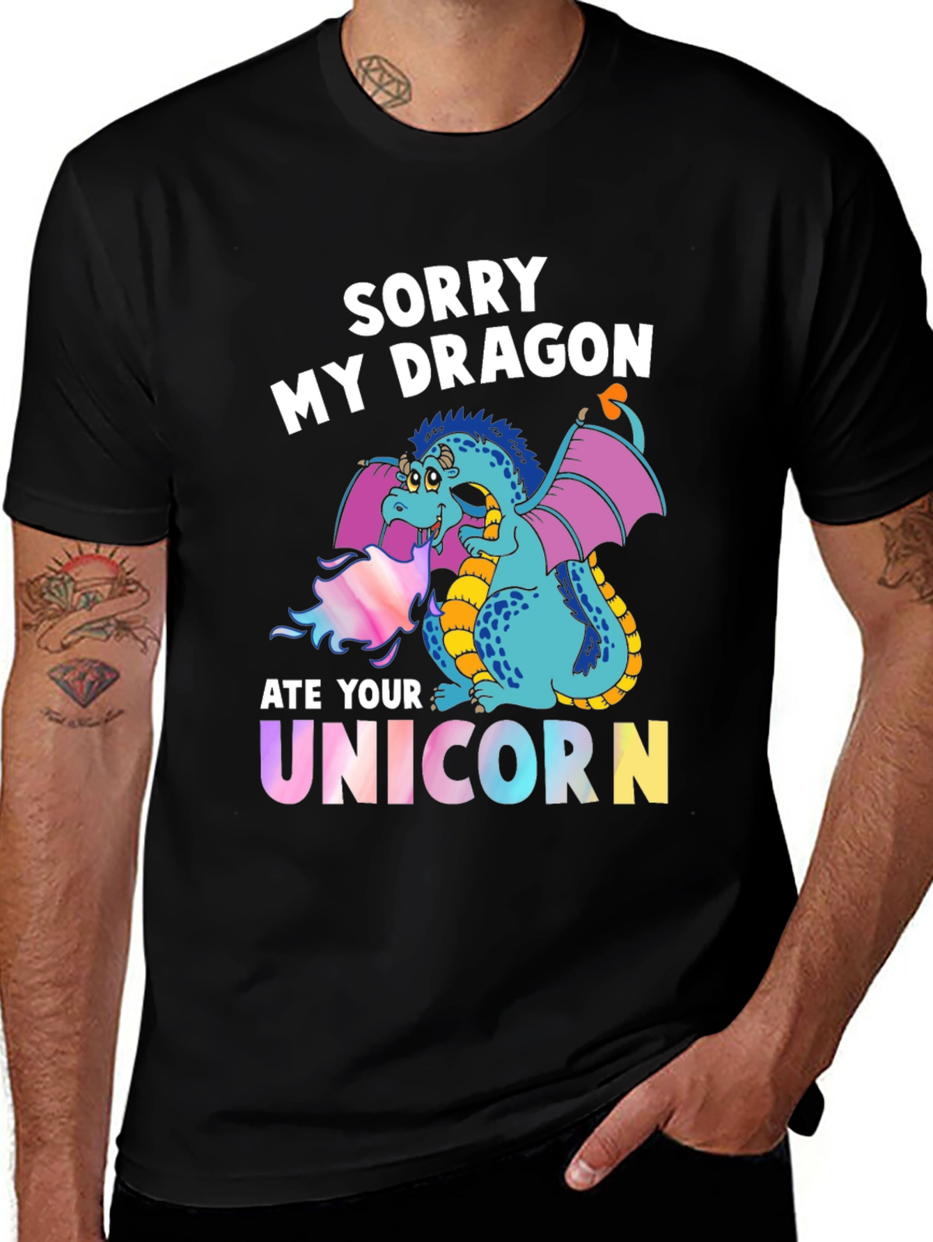 Variant 29 of Sorry My Dragon Ate Your Unicorn T-Shirt