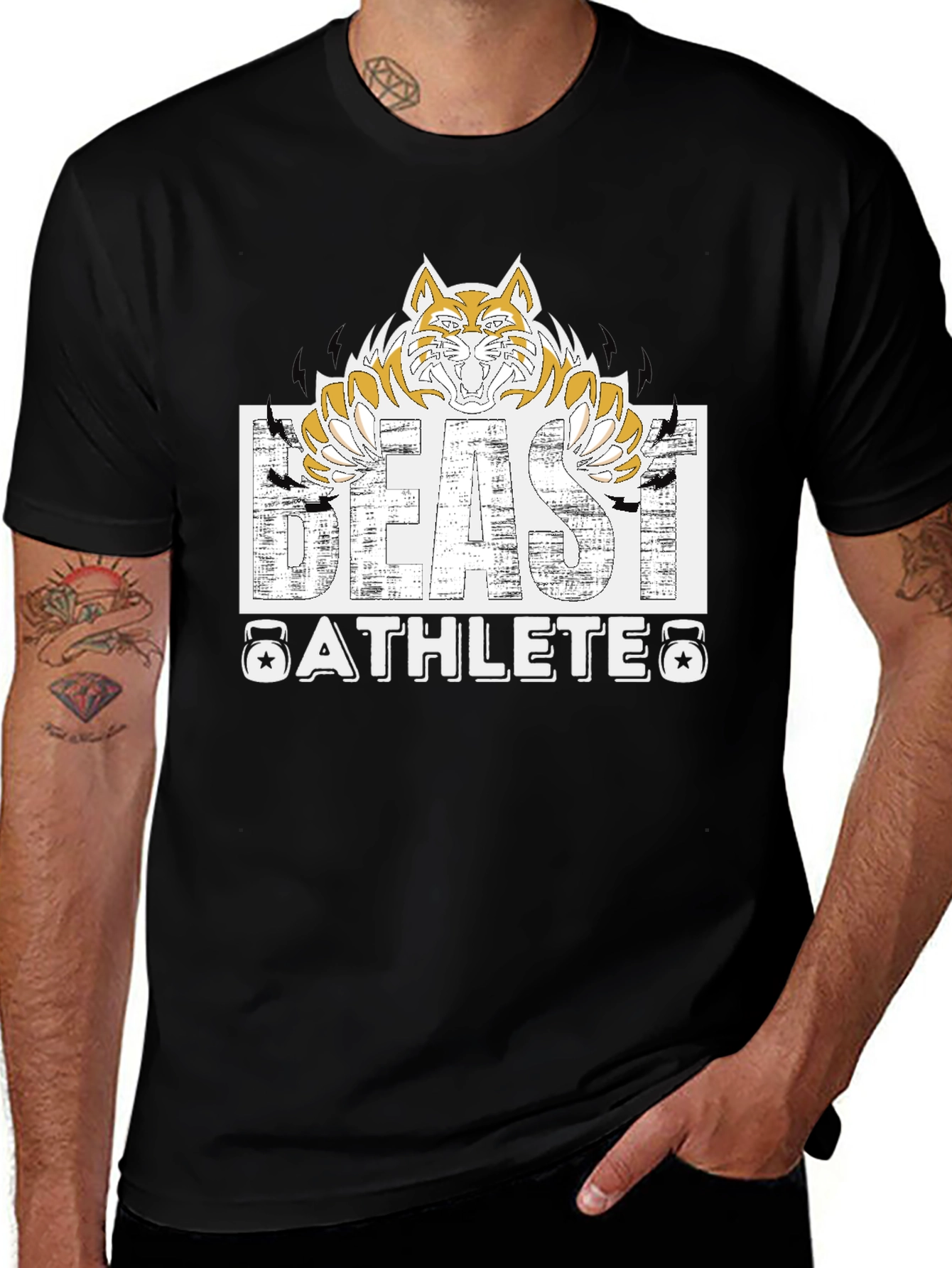 Variant 7 of Beast Athletes Graphic Tee - Black