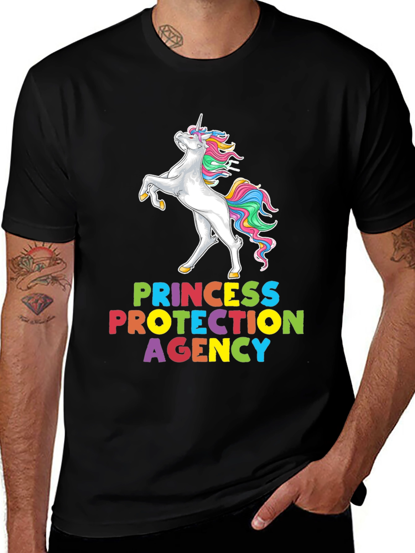 Variant 24 of Princess Protection Agency Unicorn Graphic Tee