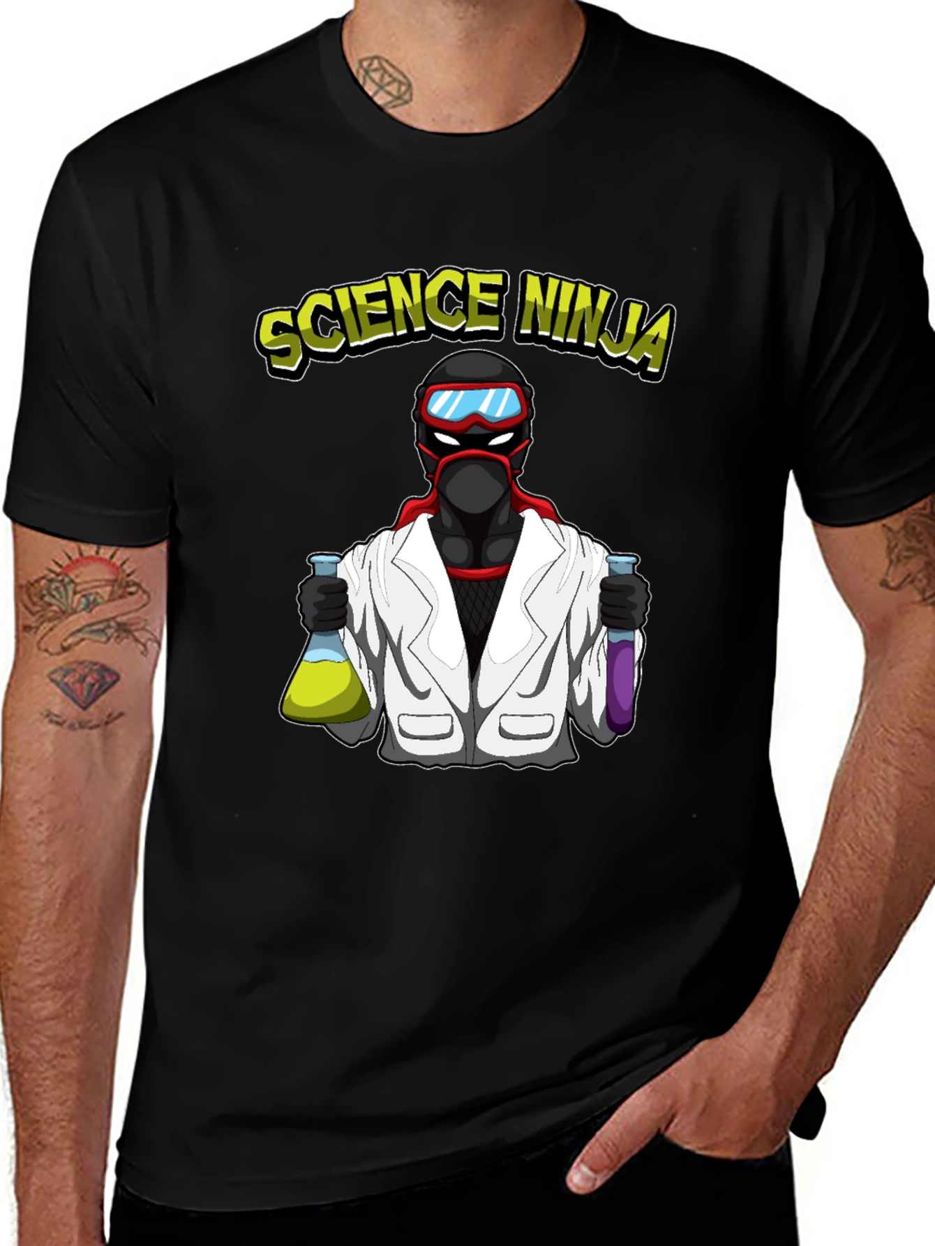 Science Ninja T-Shirt - Geeky Cool Design