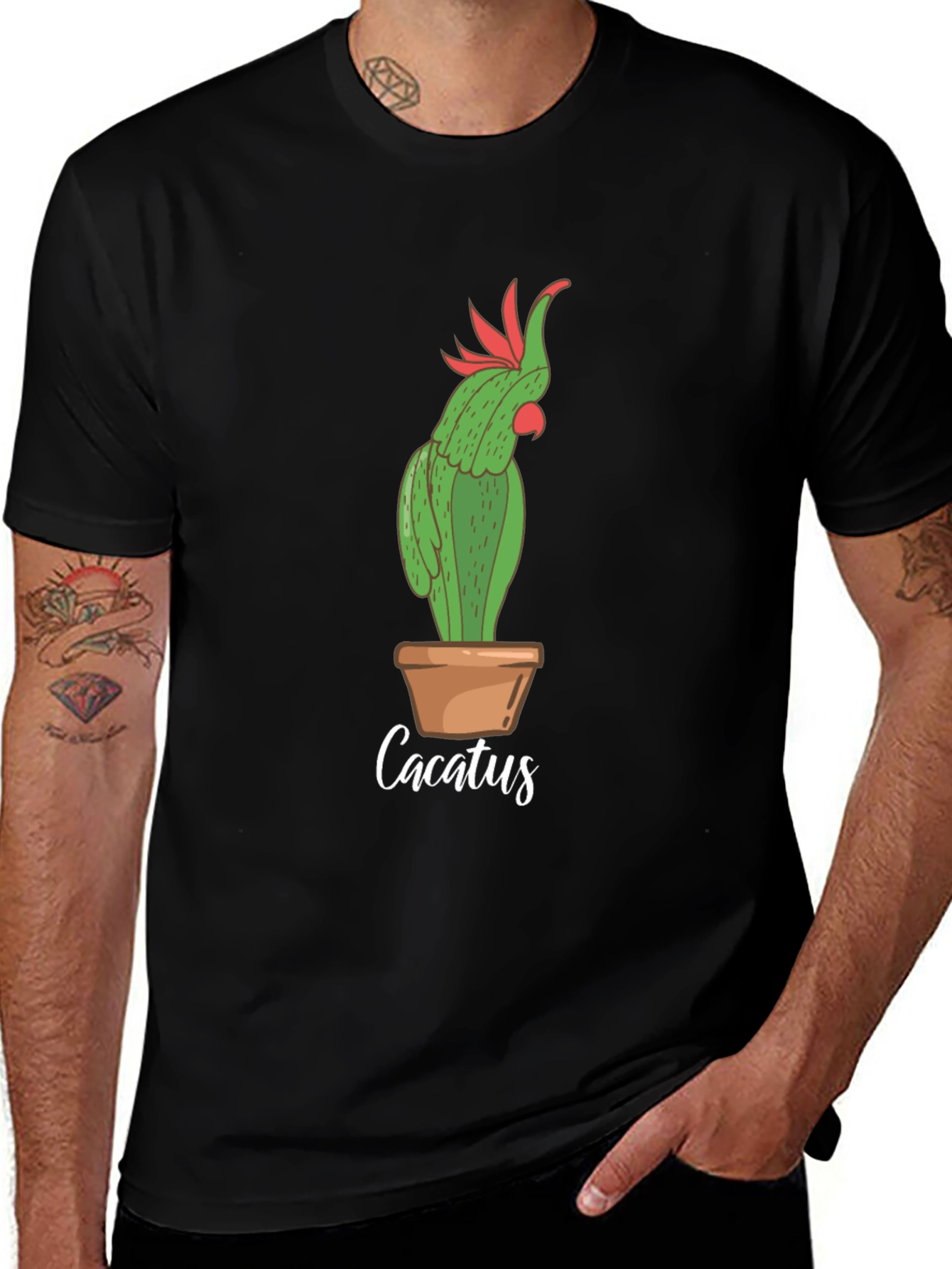 Cacatus T-Shirt - Funny Cactus Parrot Graphic Tee