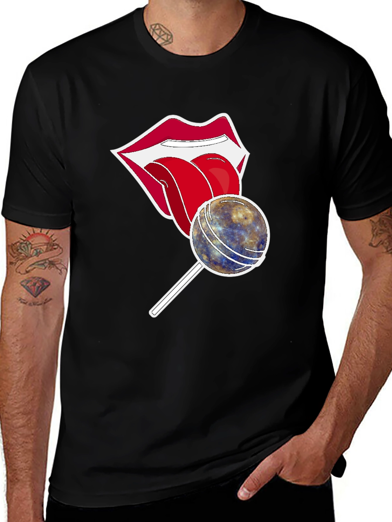 Variant 30 of Lips Lollipop Graphic T-Shirt