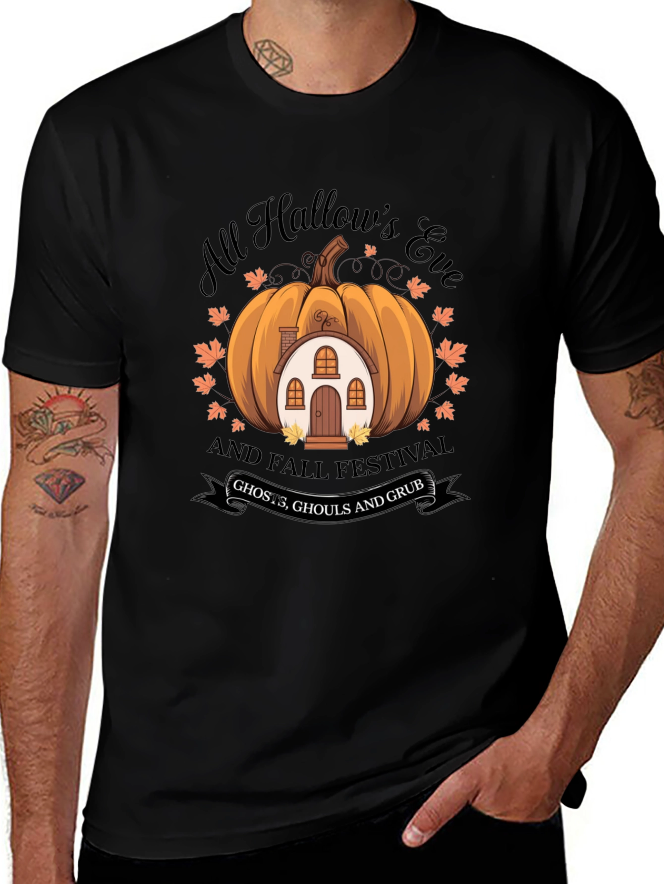 All Hallow's Eve Pumpkin House T-Shirt