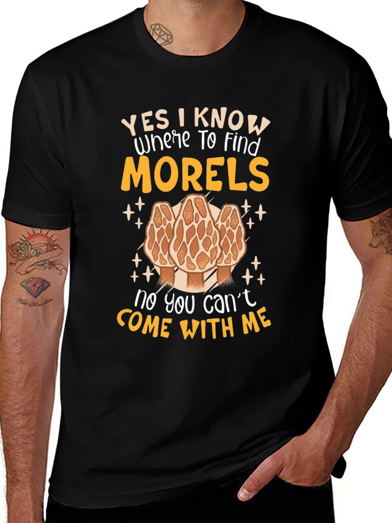 Morel Mushroom Hunting T-Shirt - "Yes I Know Where To Find Morels"