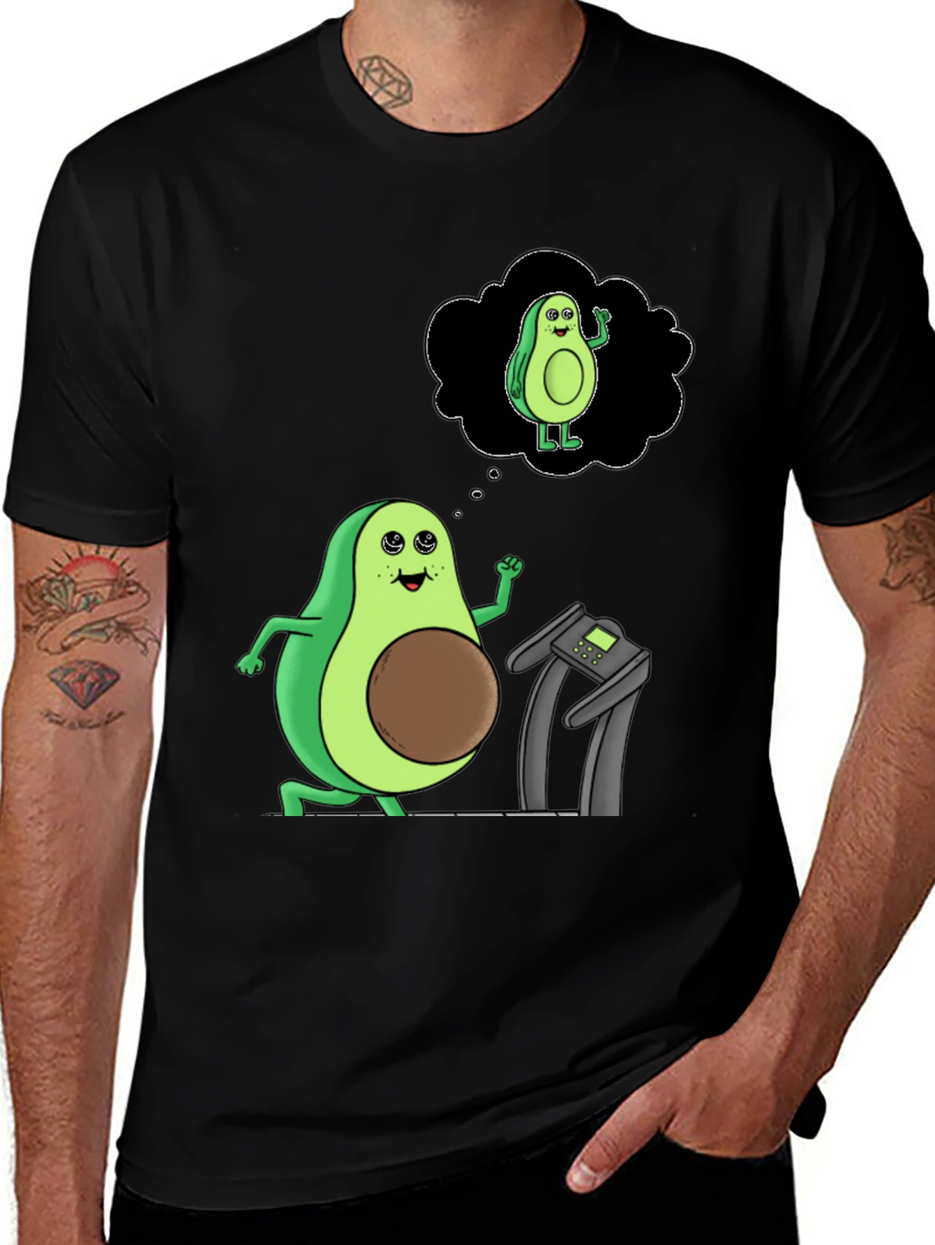 Variant 27 of Avocado Fitness T-Shirt - Funny Workout Tee