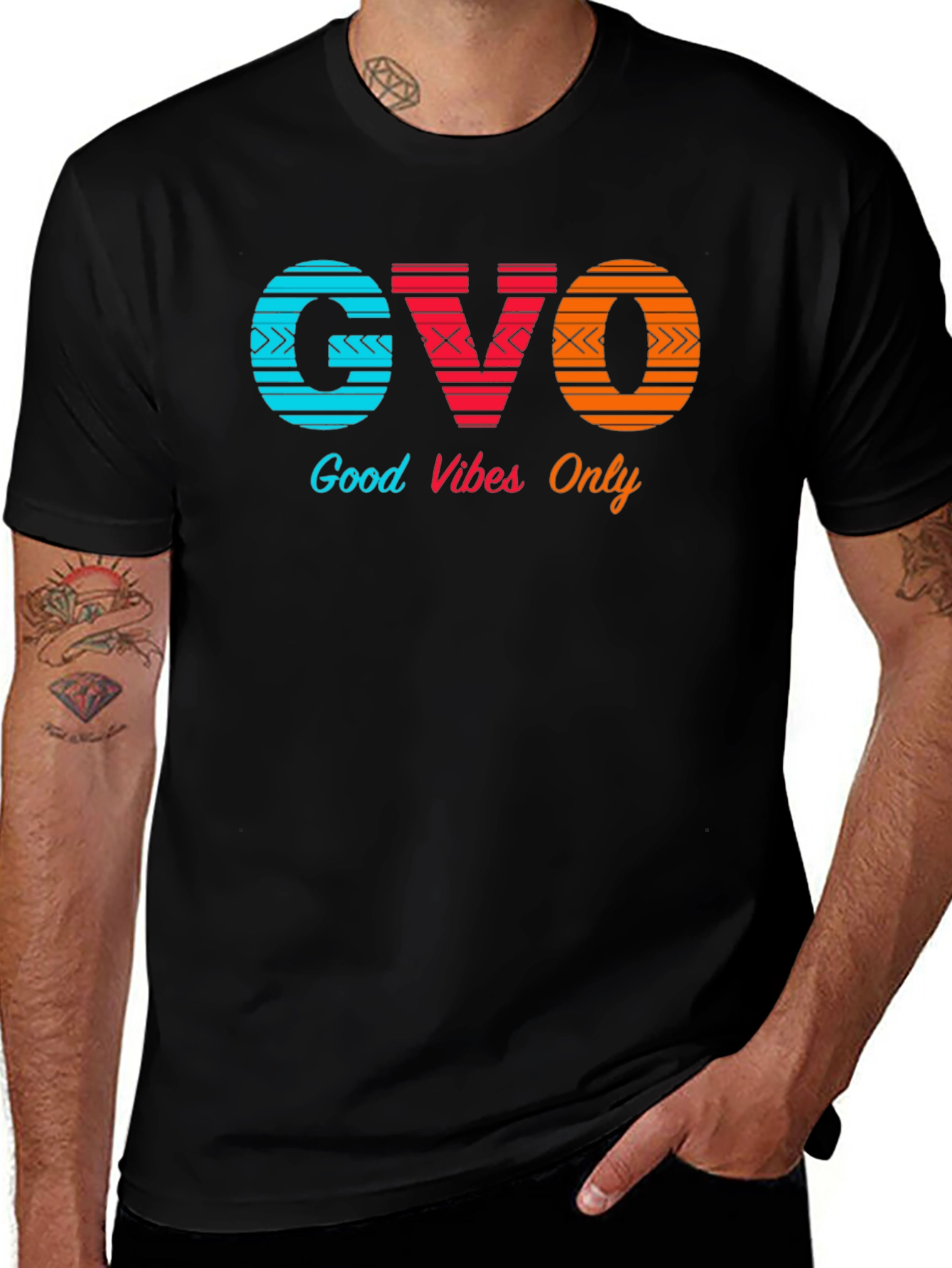 Variant 3 of Good Vibes Only Graphic Tee - Trendy Design