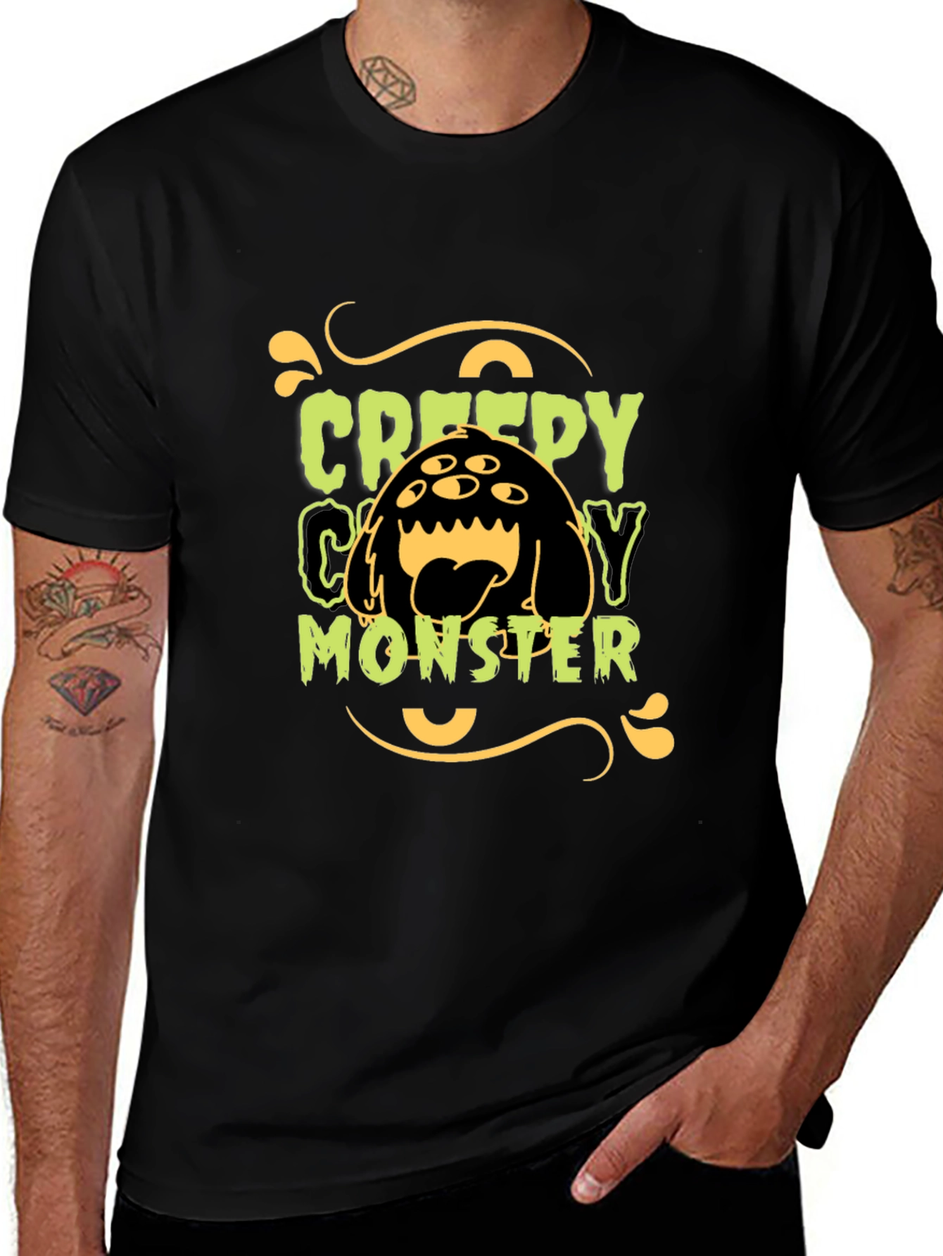 Creepy Candy Monster Graphic Tee