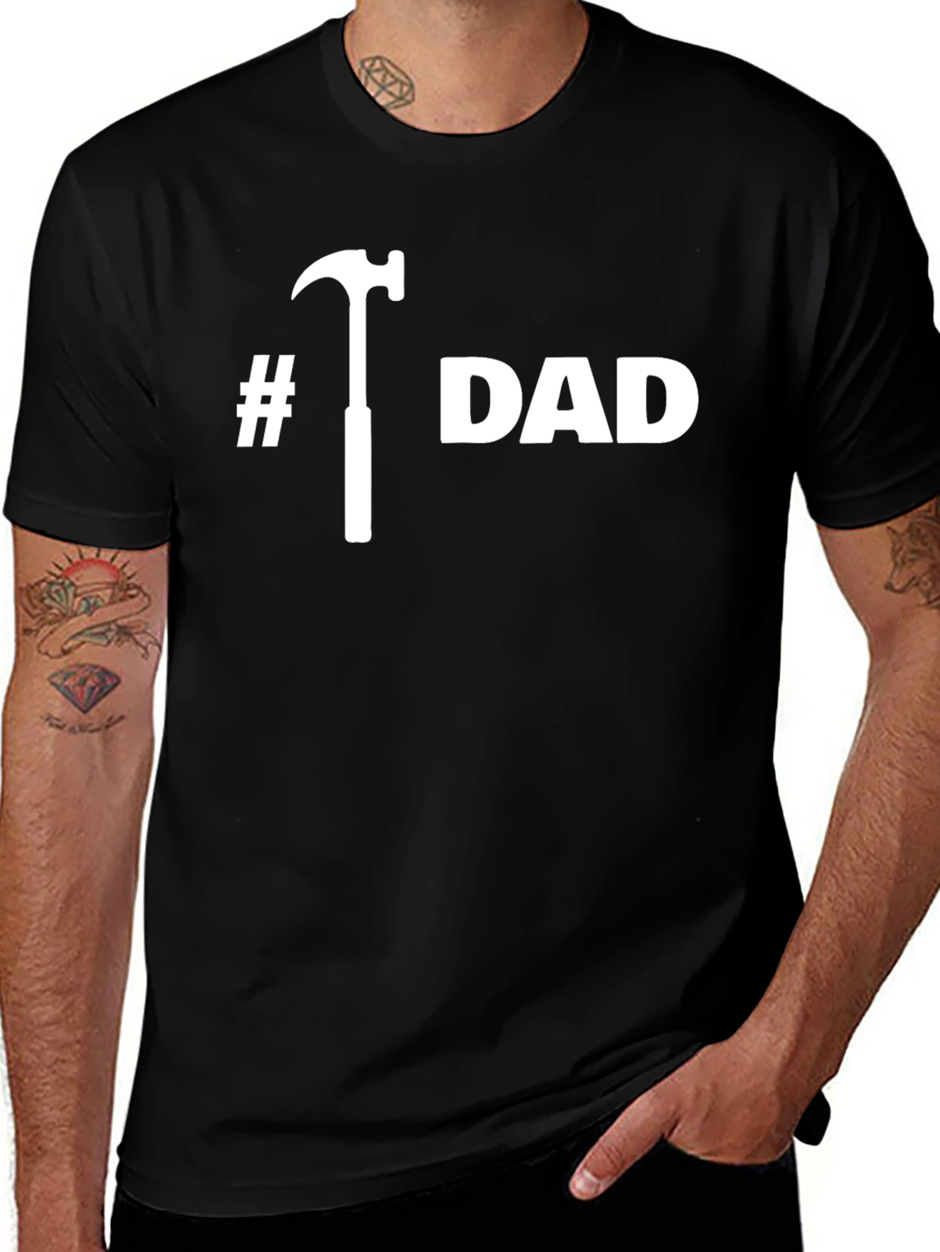 Variant 3 of Hammer Dad T-Shirt - Cool Father's Day Gift