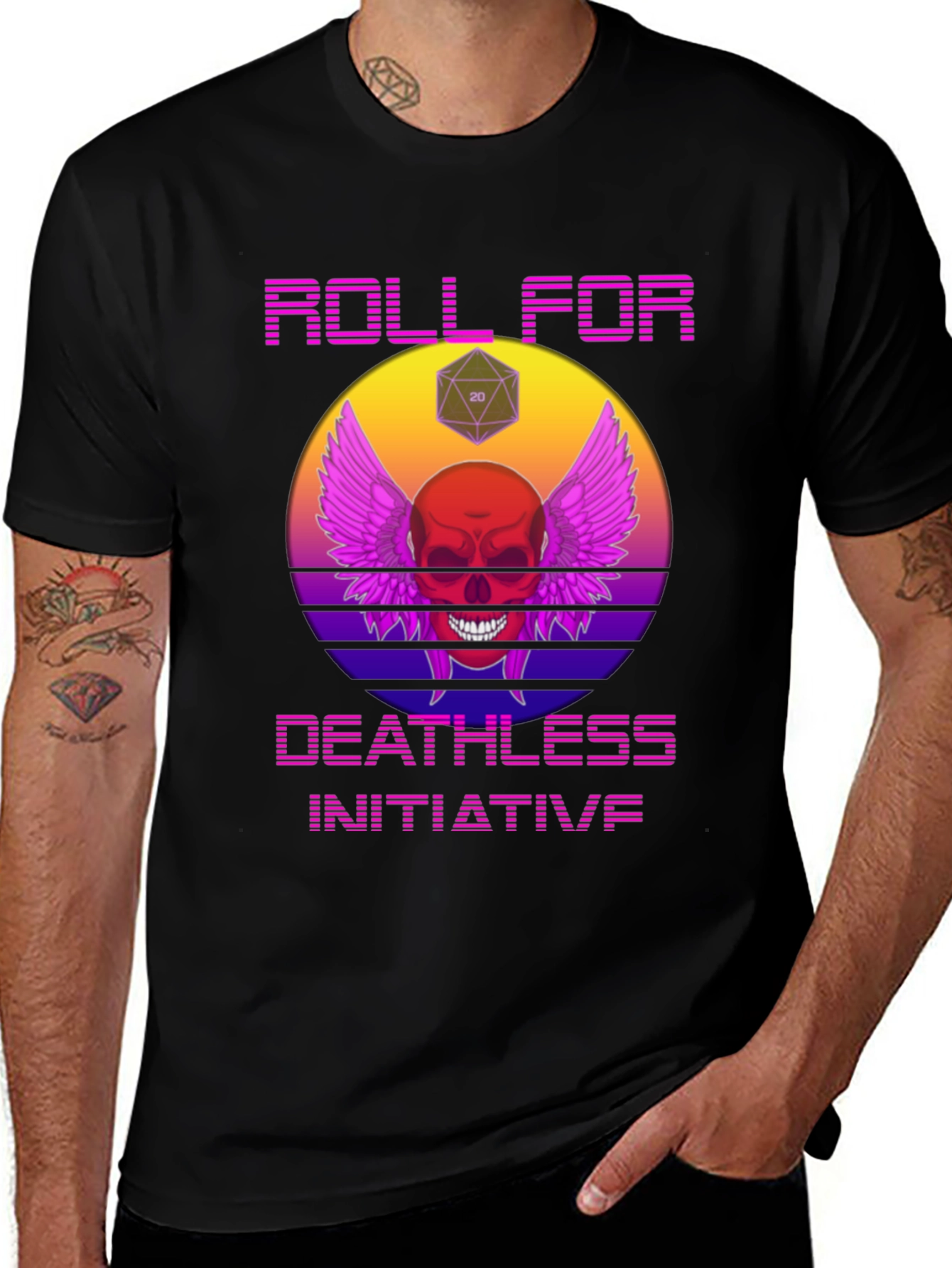 Variant 18 of Roll for Deathless Initiative T-Shirt