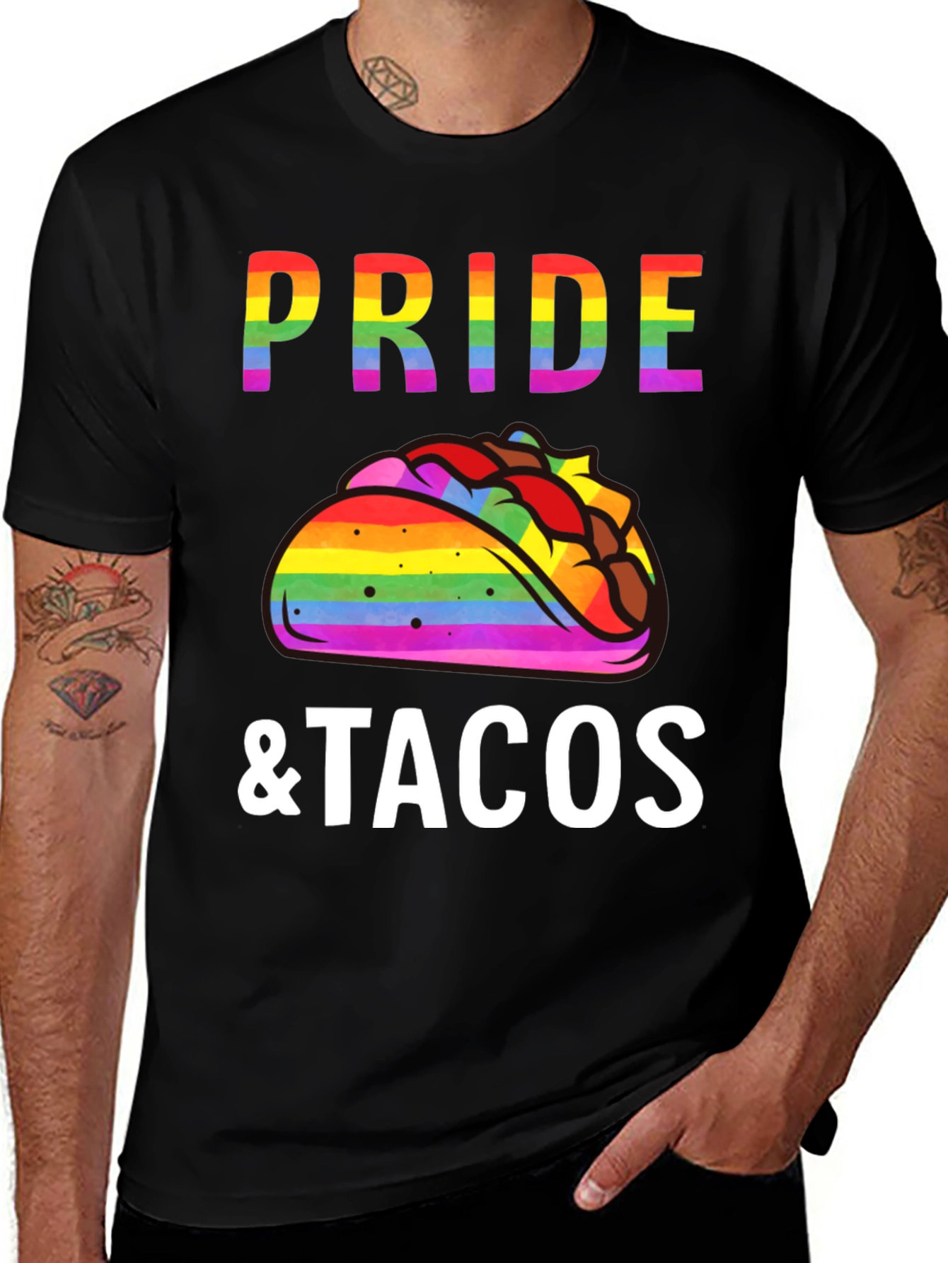 Pride & Tacos T-Shirt - Rainbow LGBTQ+ Tee