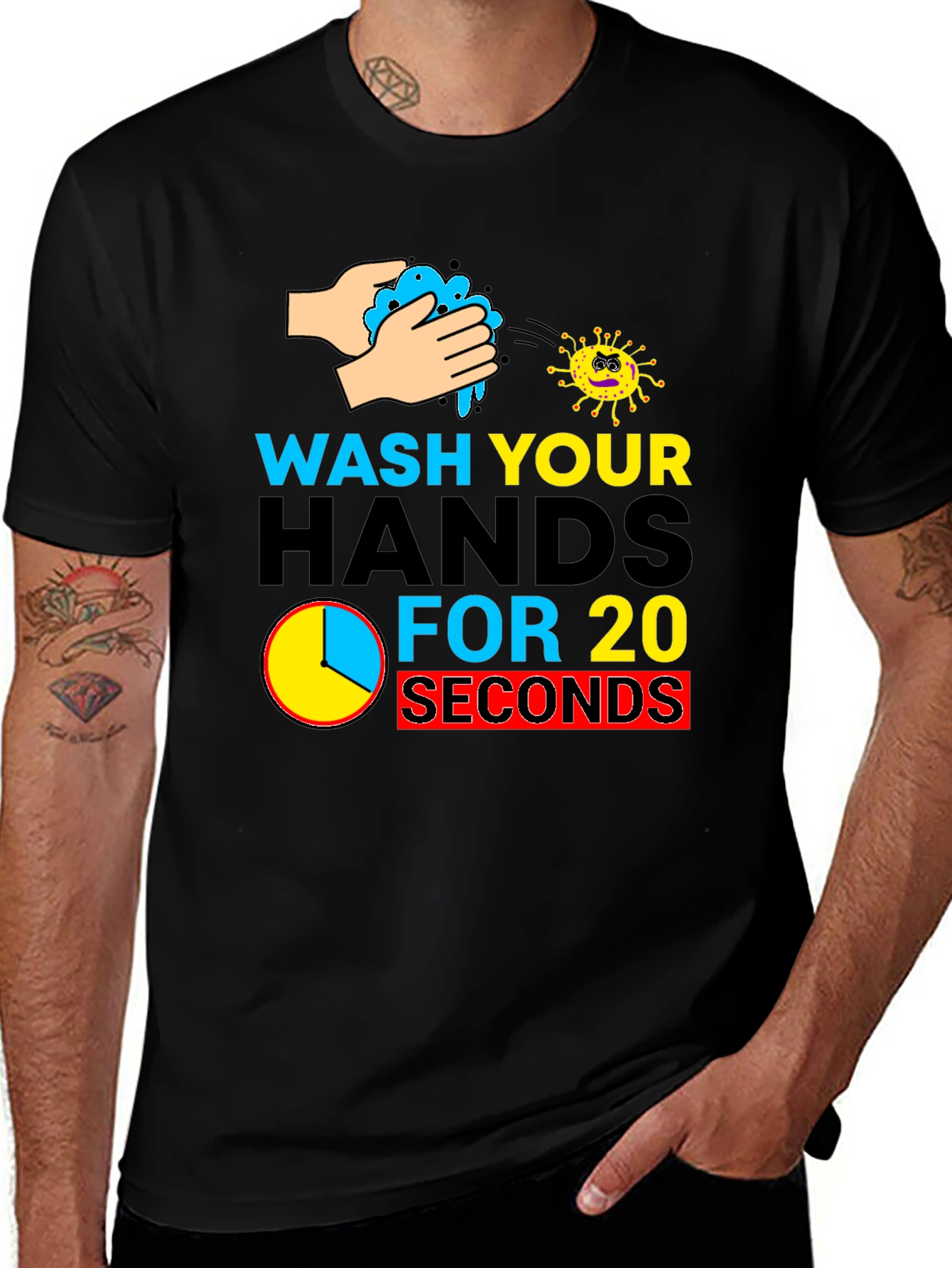 Wash Your Hands T-Shirt - 20 Seconds