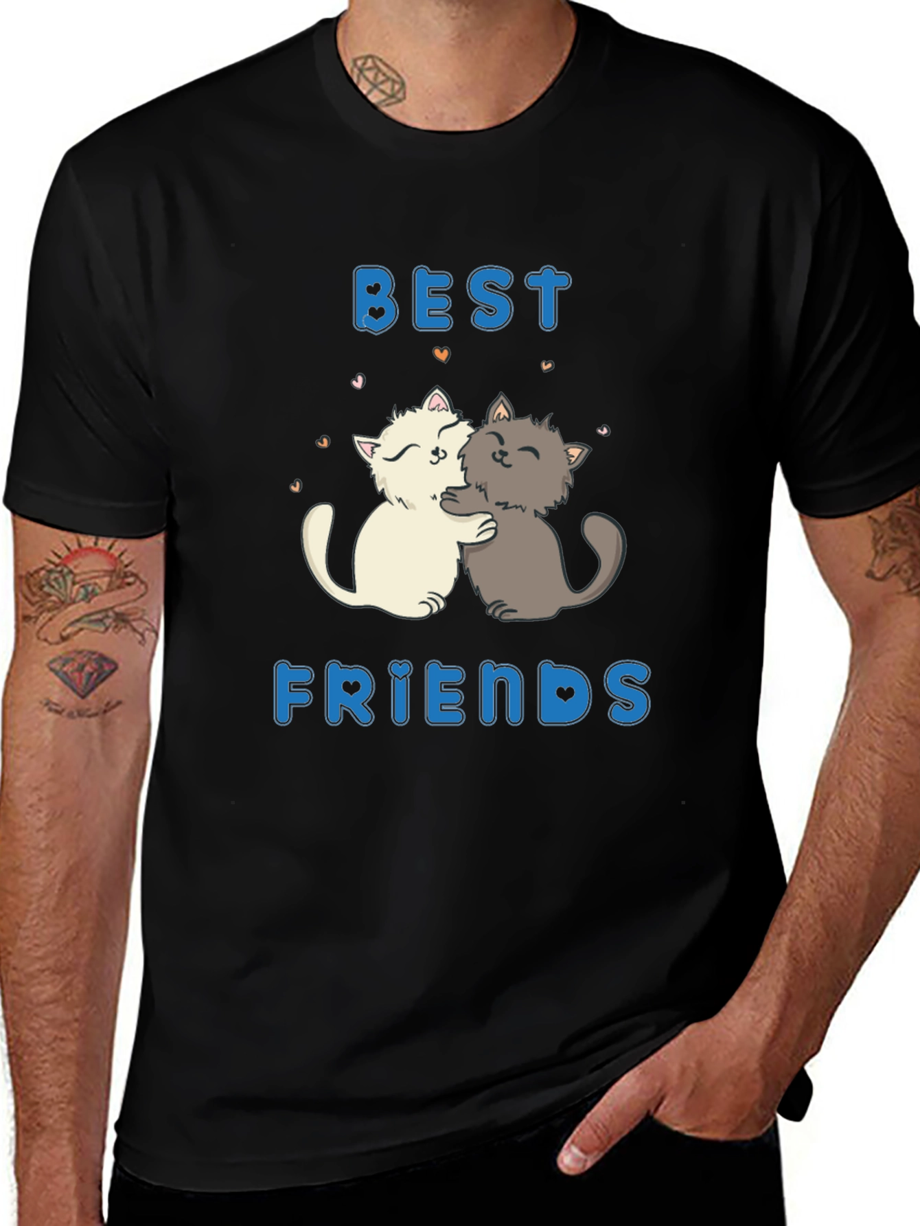 Variant 30 of Best Friends Cat T-Shirt - Cute & Comfy