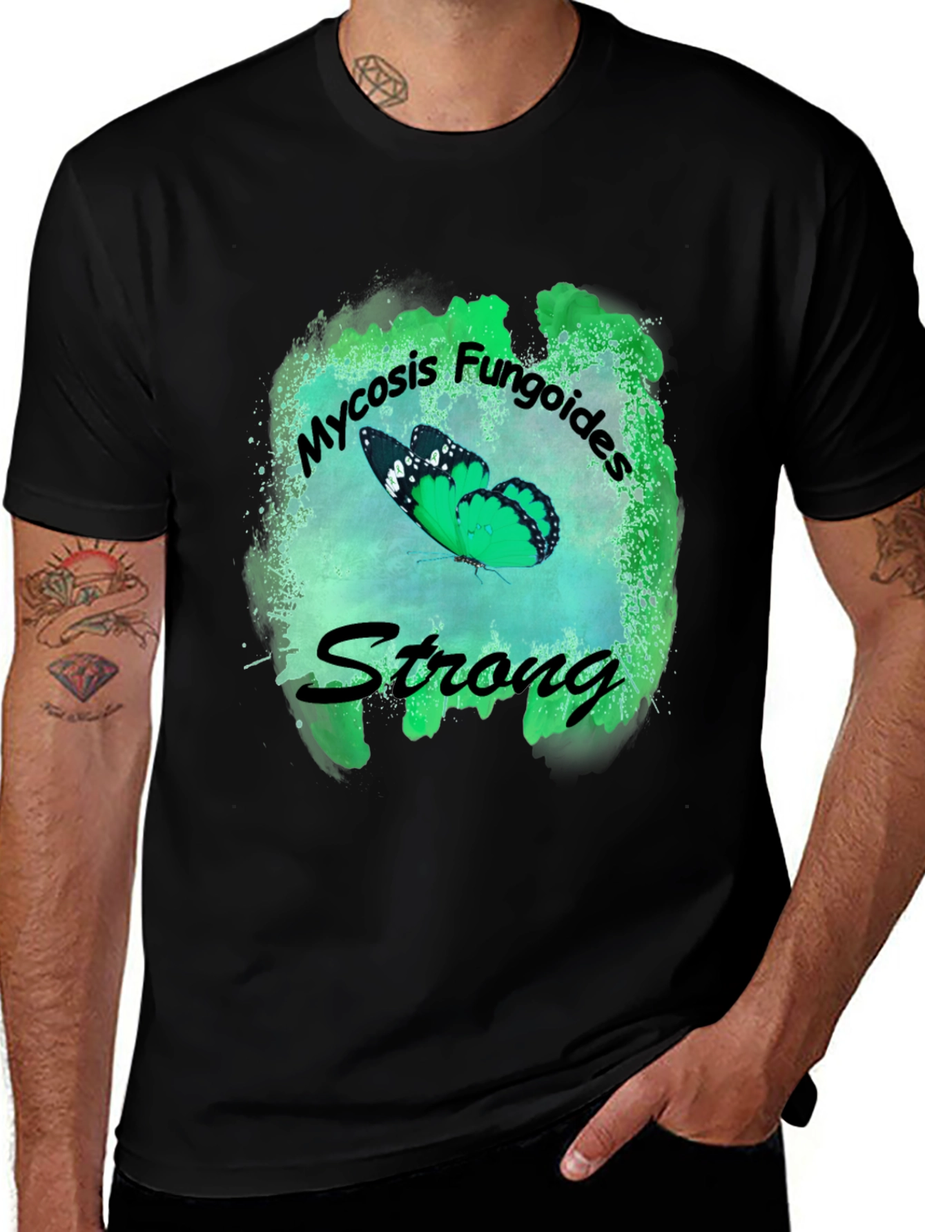 Variant 25 of Mycosis Fungoides Strong Butterfly T-Shirt