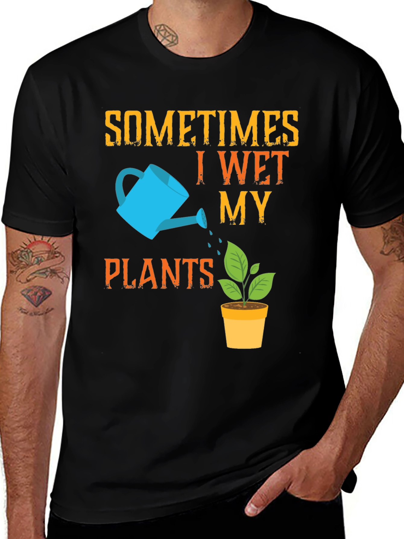 Variant 20 of Funny Gardening T-Shirt - I Wet My Plants