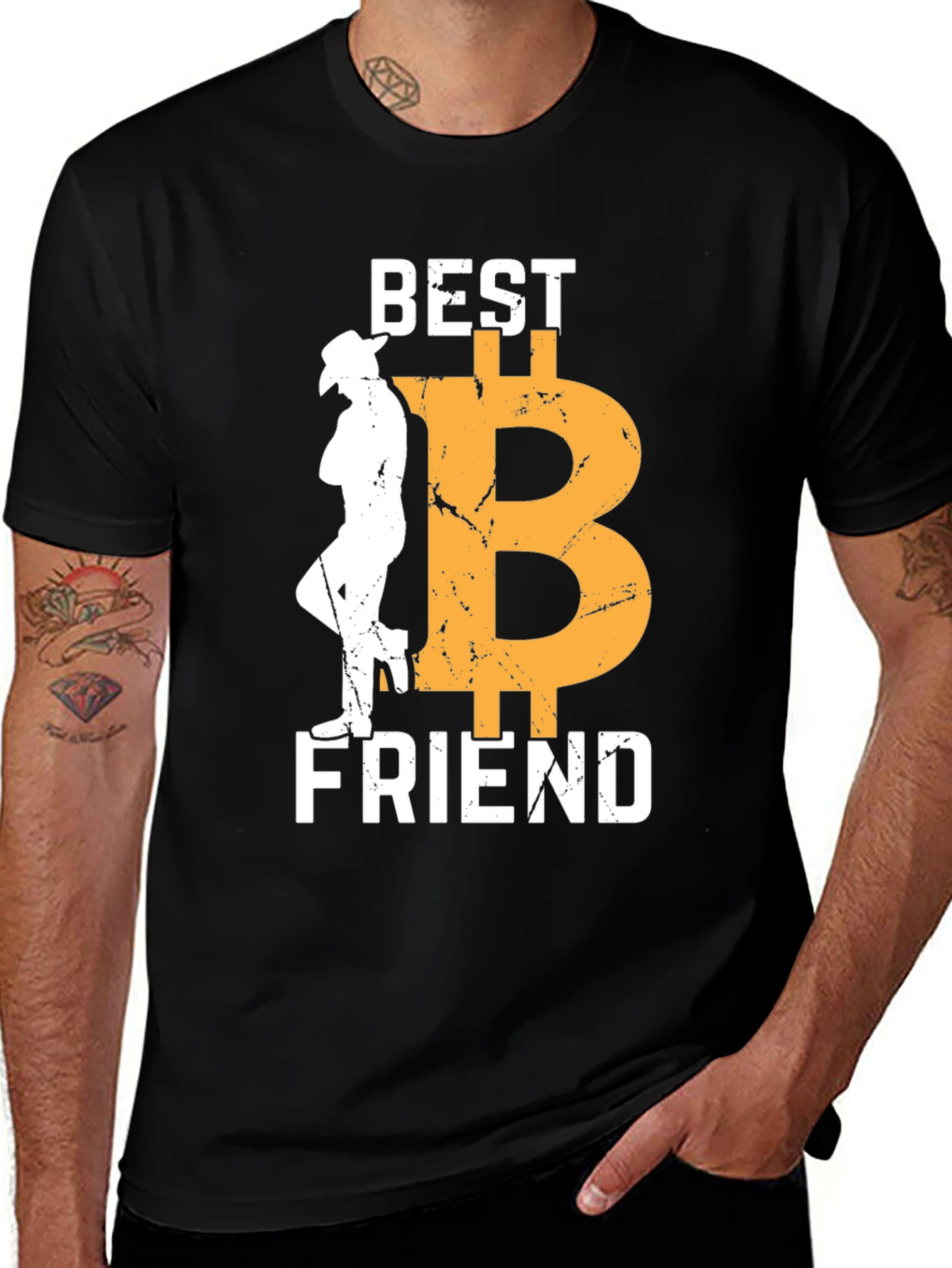 Variant 12 of Bitcoin Best Friend Graphic Tee - Crypto Lovers T-Shirt
