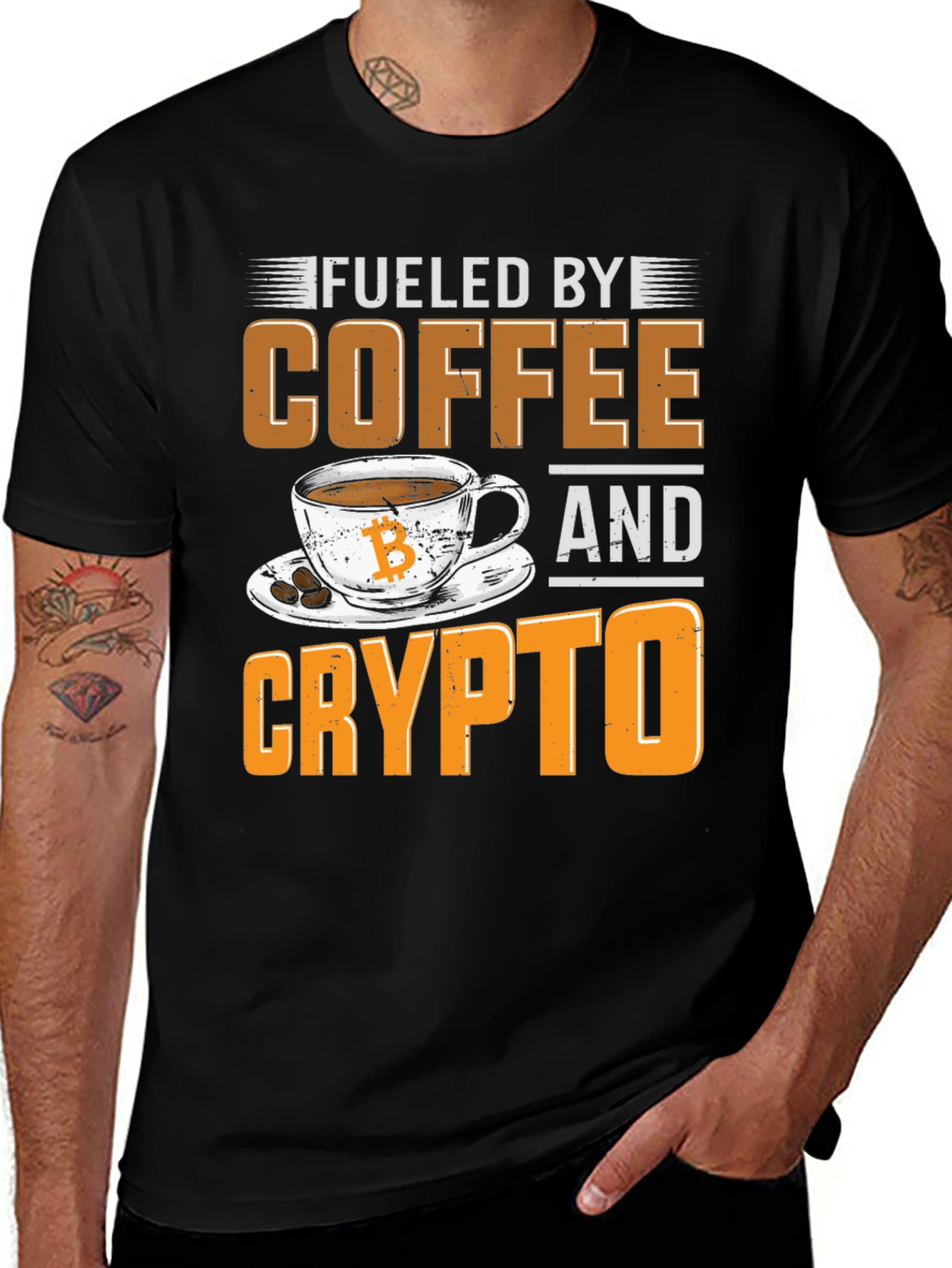 Variant 22 of Fueled by Coffee and Crypto T-Shirt