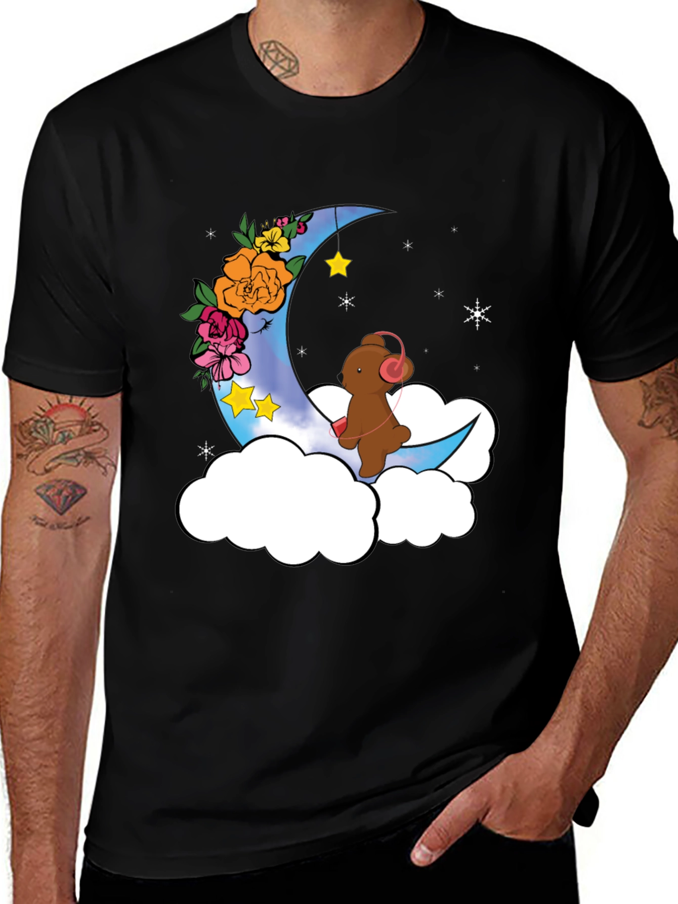 Moon Bear T-Shirt - Whimsical Graphic Tee