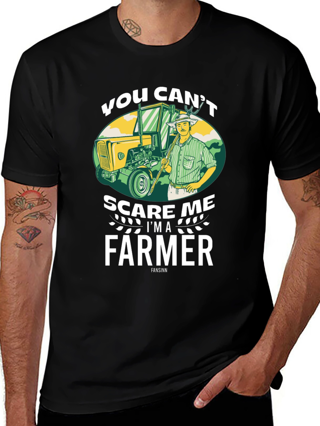 Variant 24 of You Can't Scare Me I'm A Farmer T-Shirt