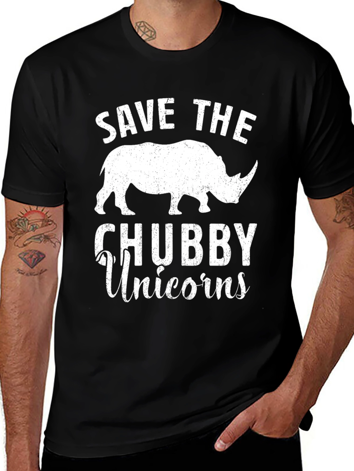 Variant 8 of Save The Chubby Unicorns Tee Shirt