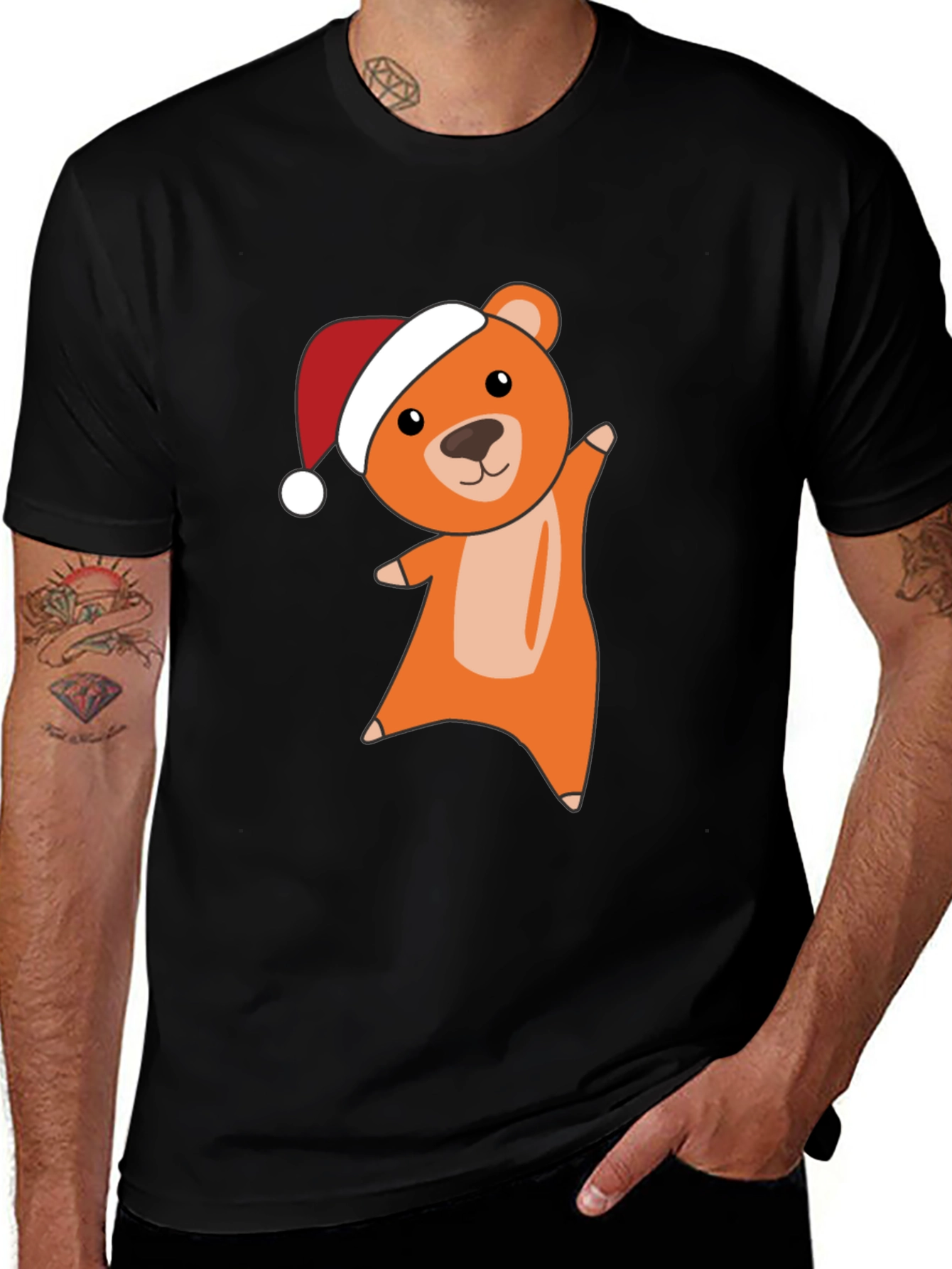 Variant 6 of Festive Bear Graphic Tee - Holiday Cheer