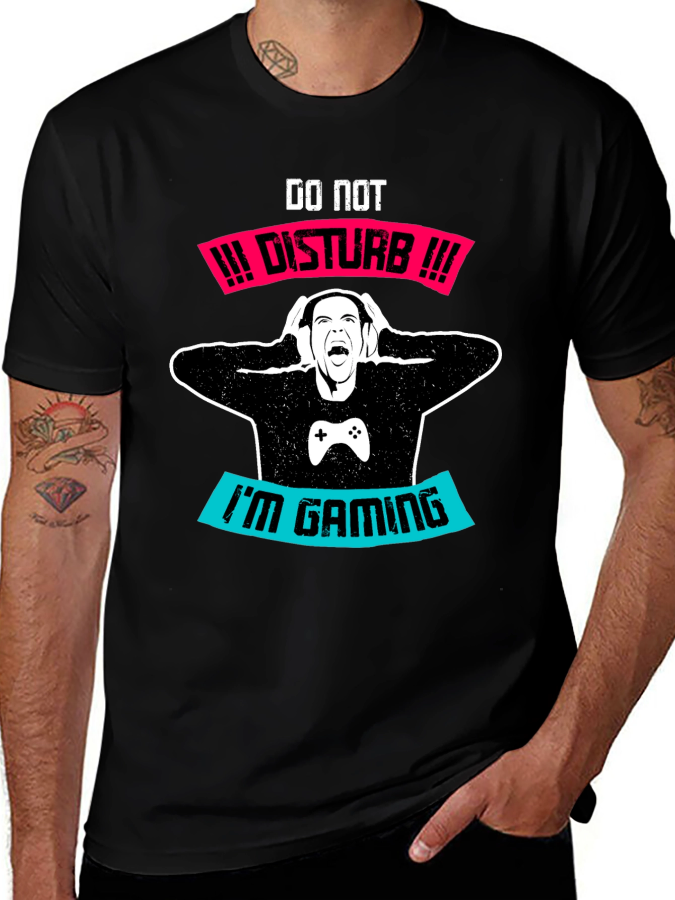 Variant 3 of Do Not Disturb Gaming T-Shirt - Gamer Apparel