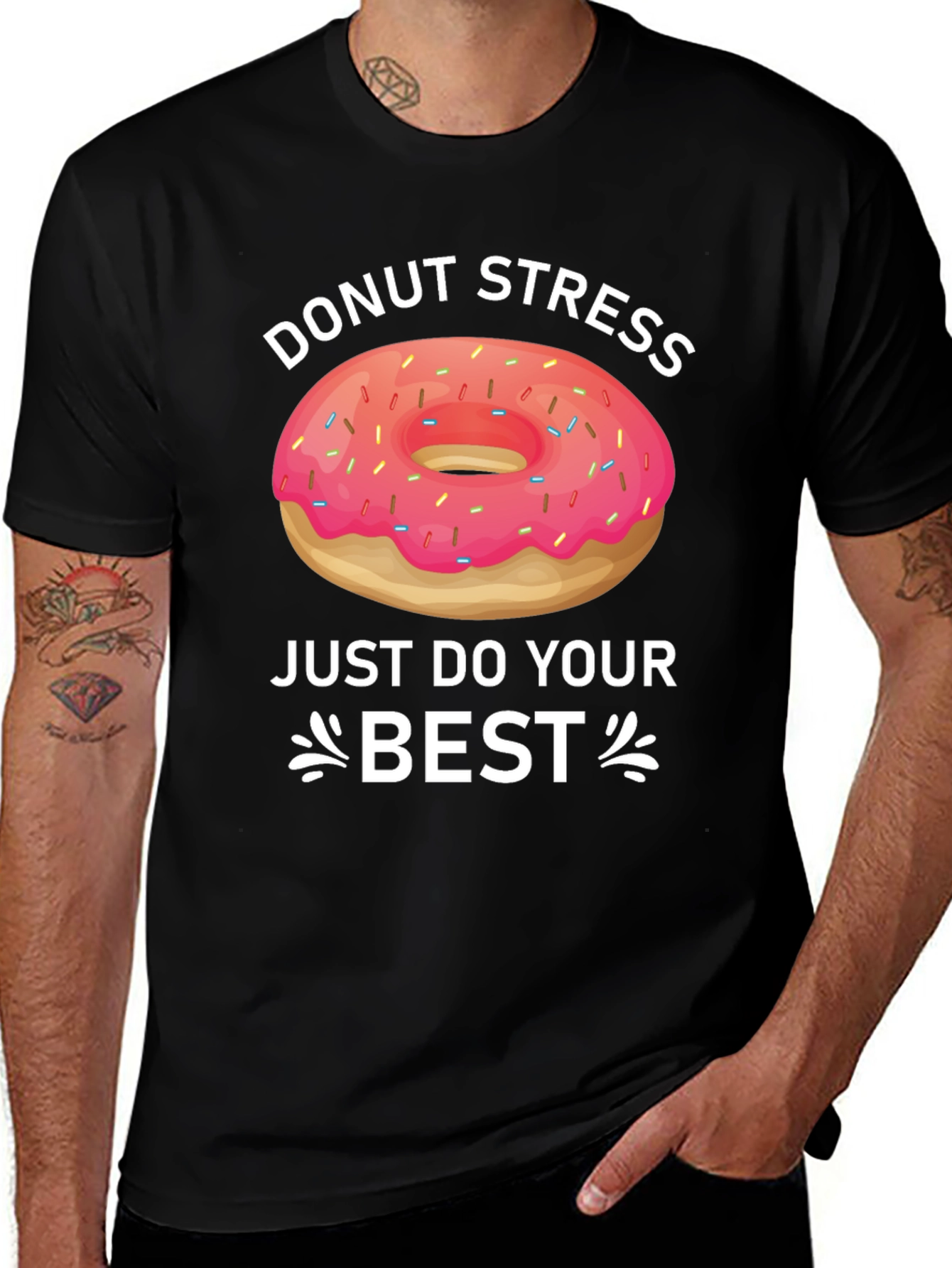Variant 10 of Donut Stress T-Shirt Funny Graphic Tee