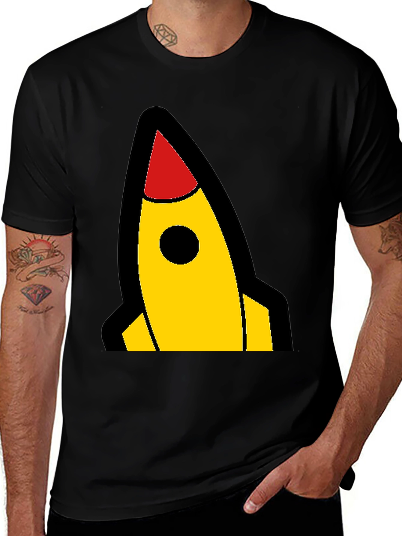 Variant 23 of Rocket Graphic T-Shirt - Bold & Fun Design