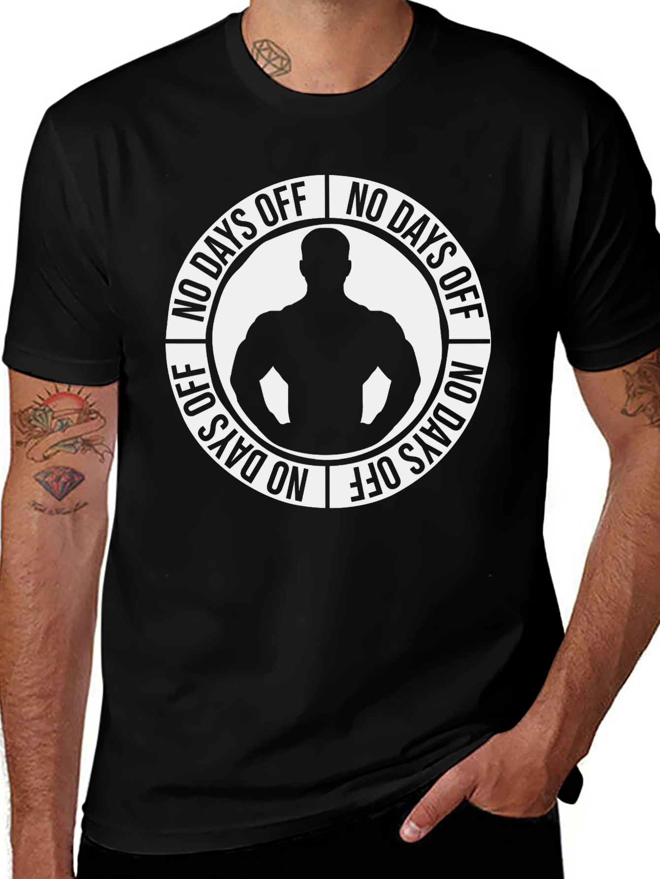 Variant 15 of No Days Off Gym Bodybuilder T-Shirt