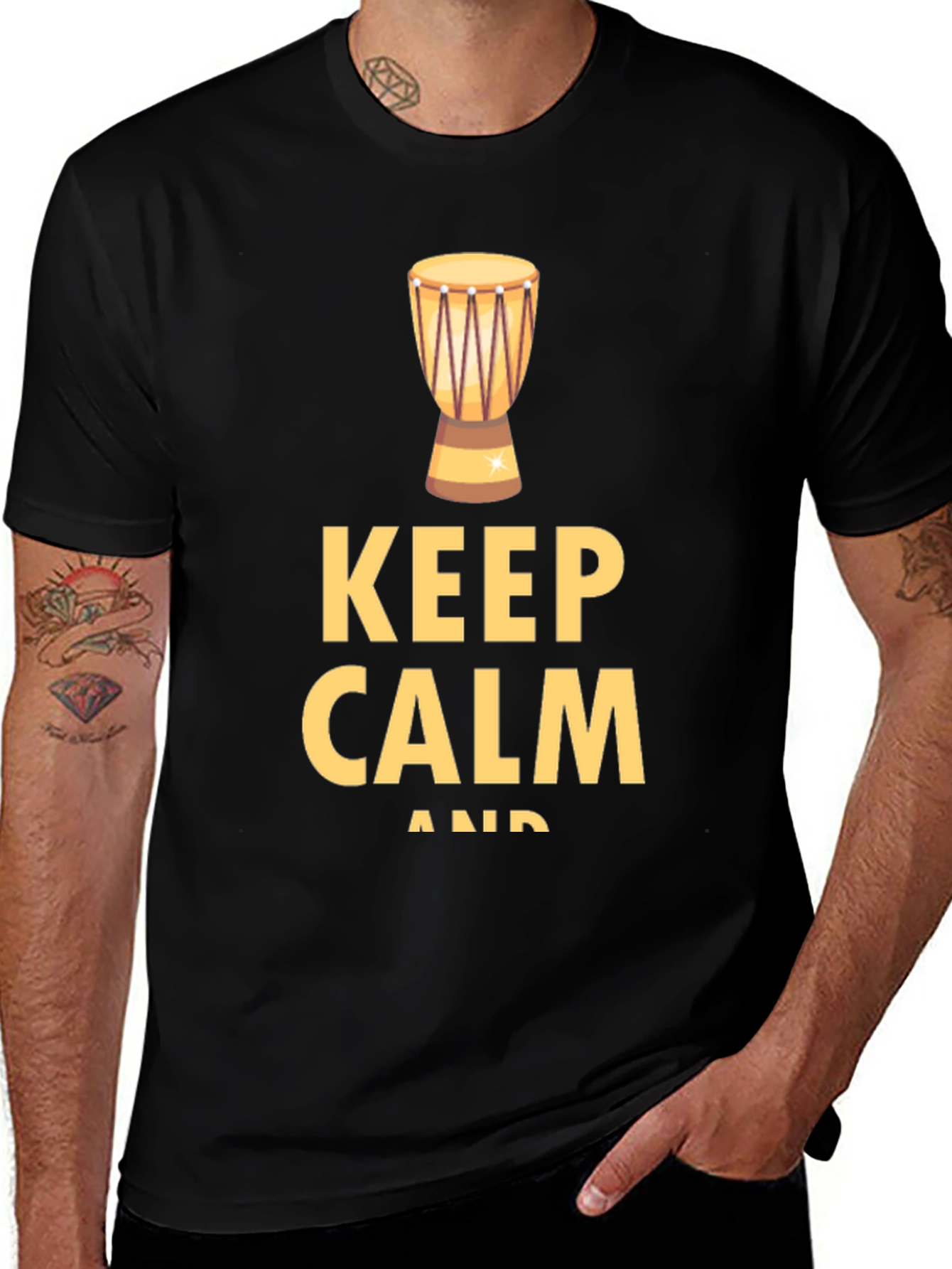 Variant 27 of Keep Calm & Drum On T-Shirt