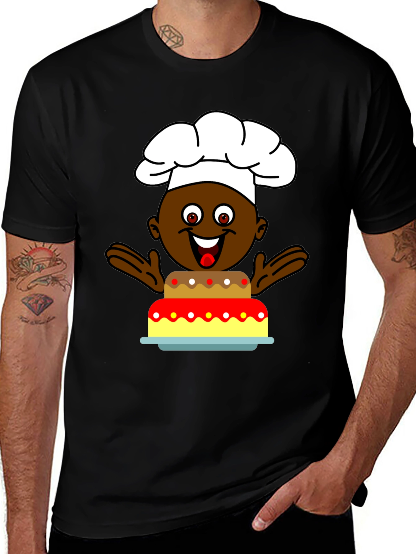 Variant 9 of Chef Cake T-Shirt: Funny Cartoon Cook Tee