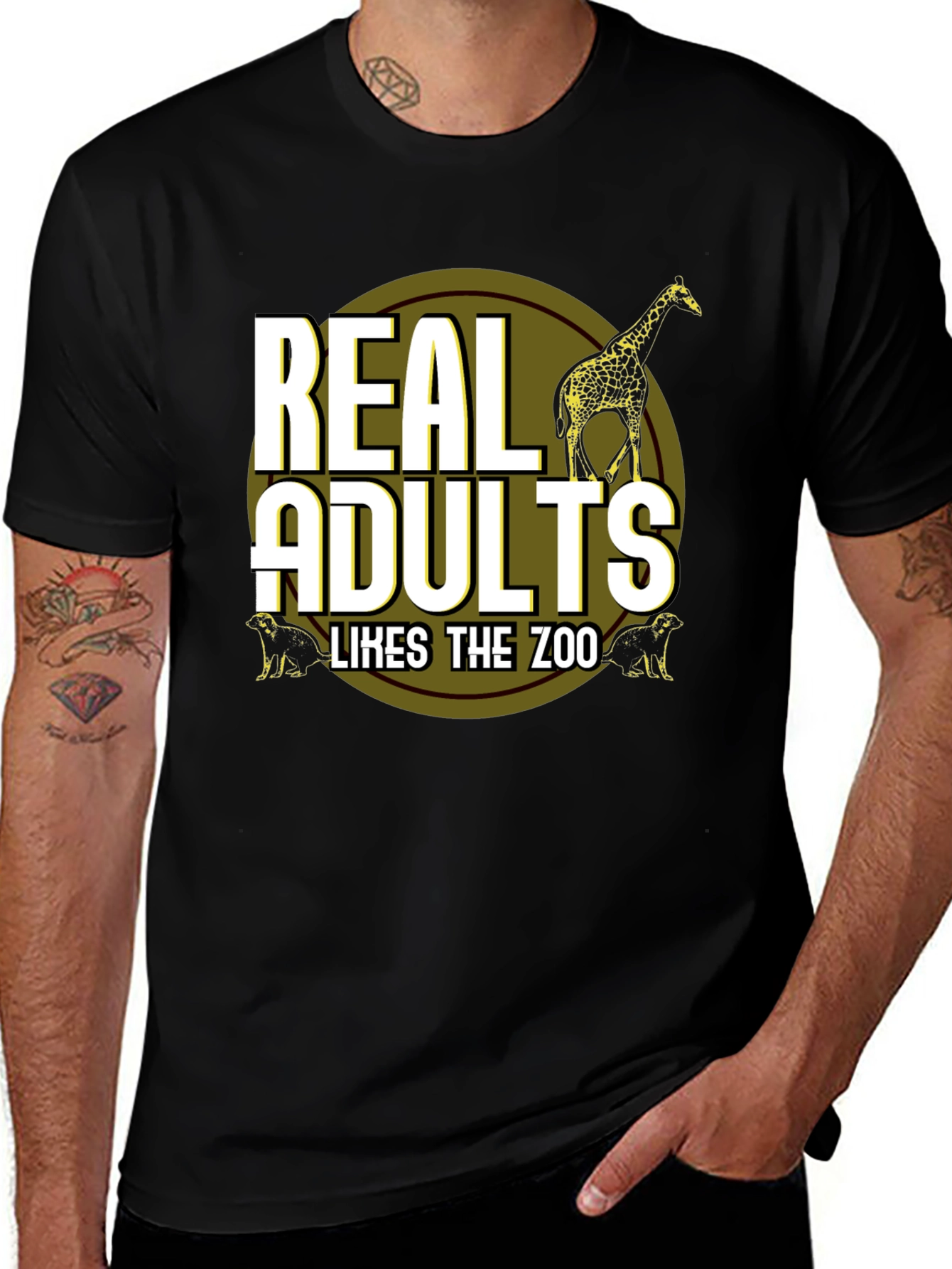 Variant 28 of Real Adults Like The Zoo T-Shirt