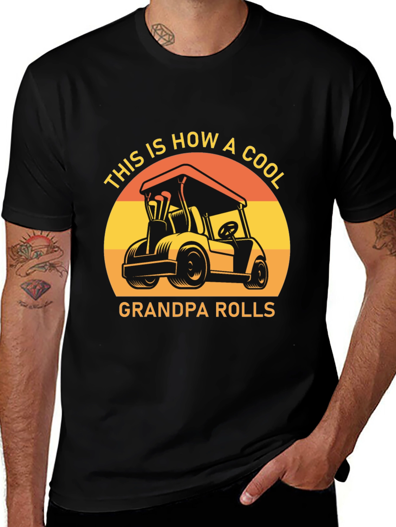 Variant 20 of Cool Grandpa Rolls T-Shirt