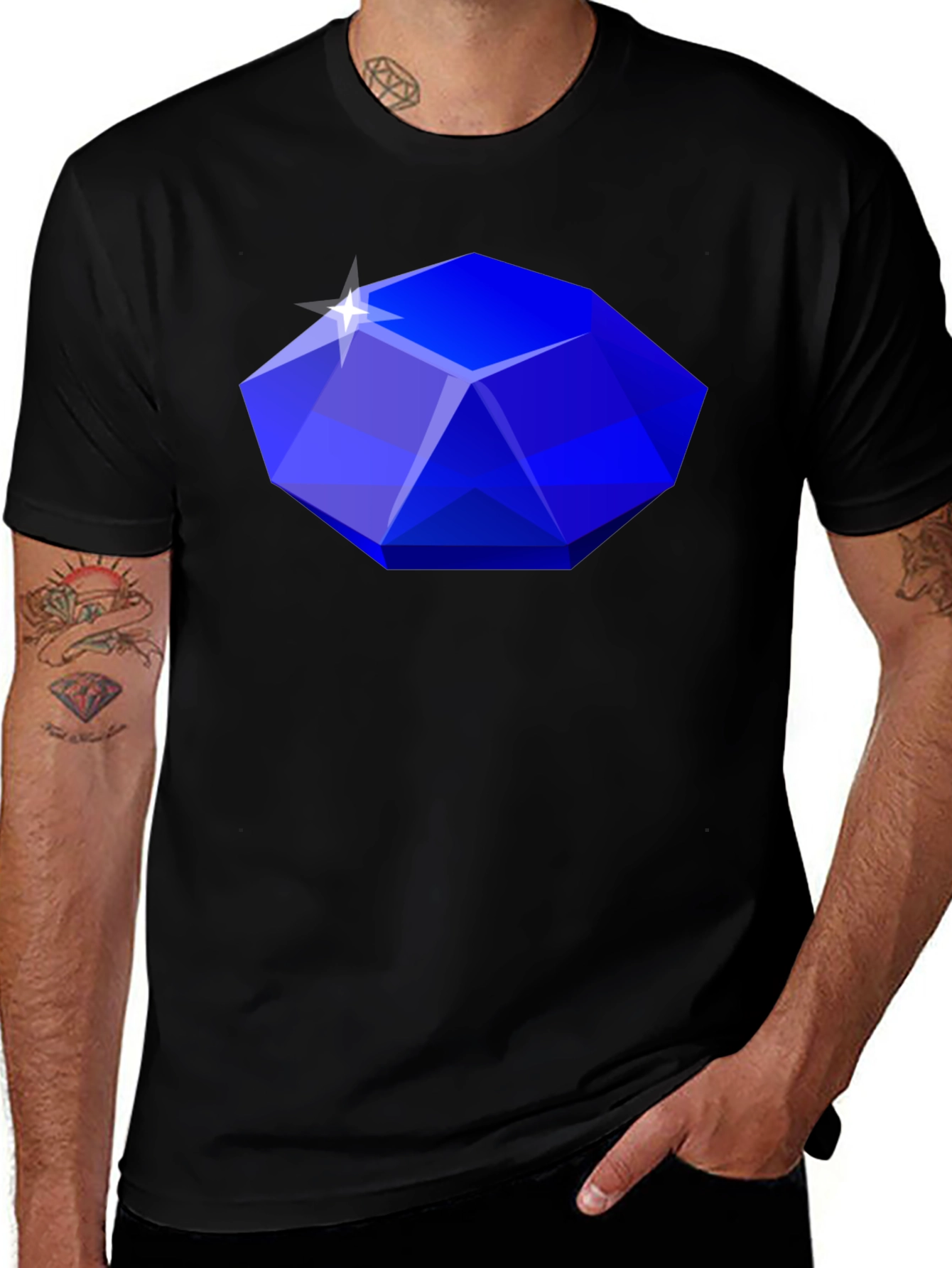 Variant 18 of Gemstone Graphic Tee - Stylish Statement Shirt