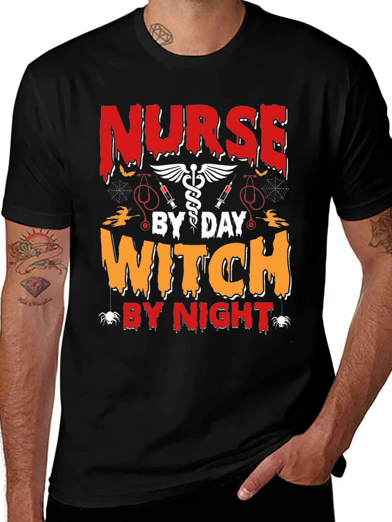 Variant 30 of Nurse Witch Halloween T-Shirt