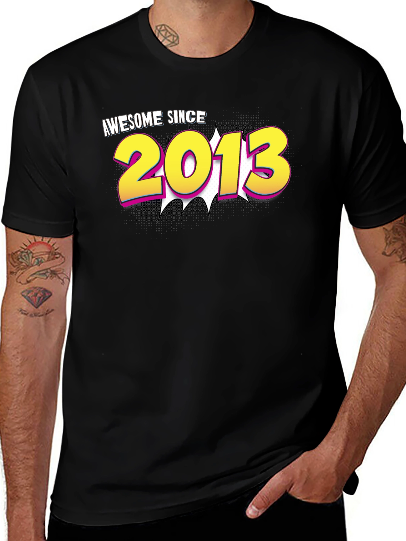 Variant 17 of Awesome Since 2013 Graphic T-Shirt