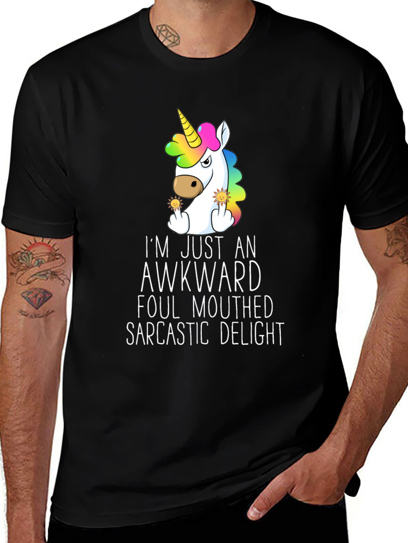Variant 10 of Awkward Unicorn Graphic Tee