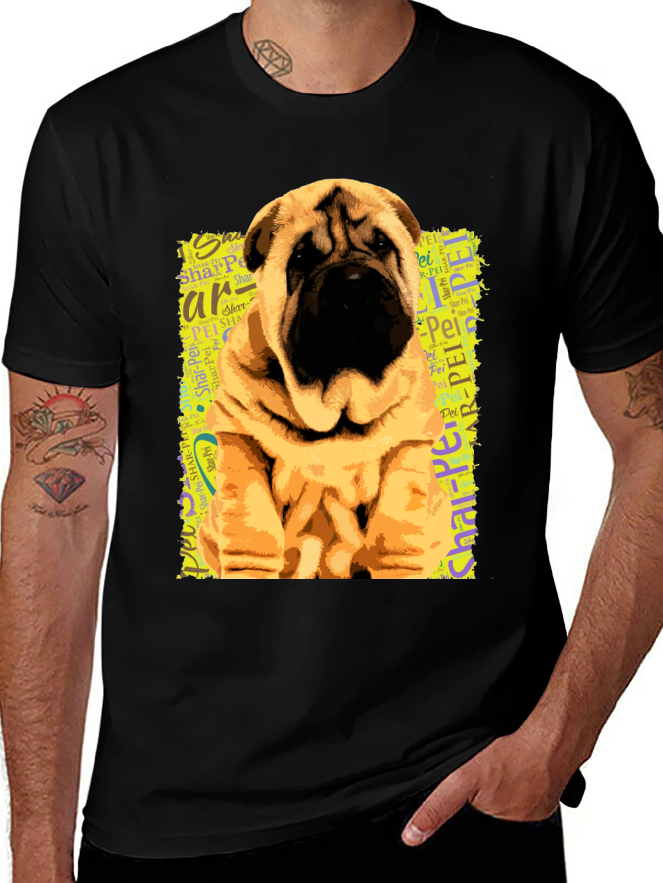 Shar-Pei Dog Graphic Tee